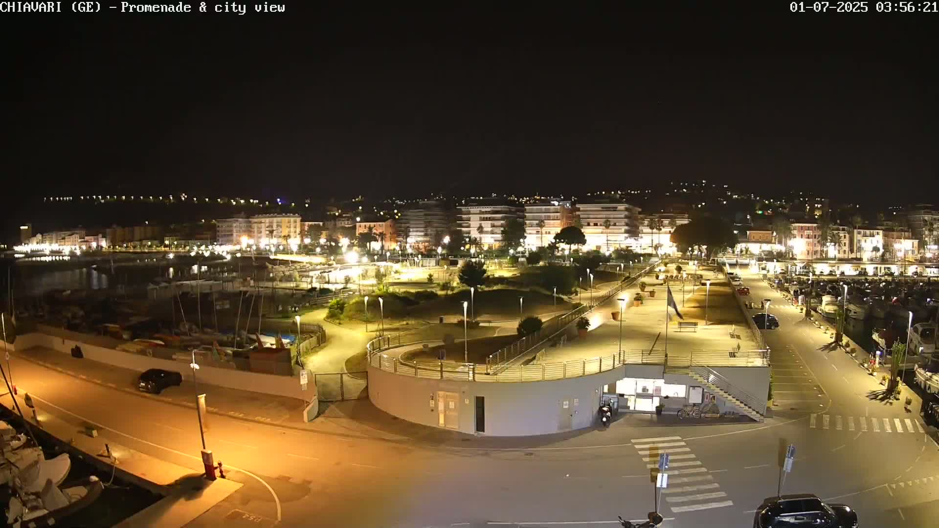 Chiavari Tourist Port Live Cam - Genoa, Liguria, Italy
