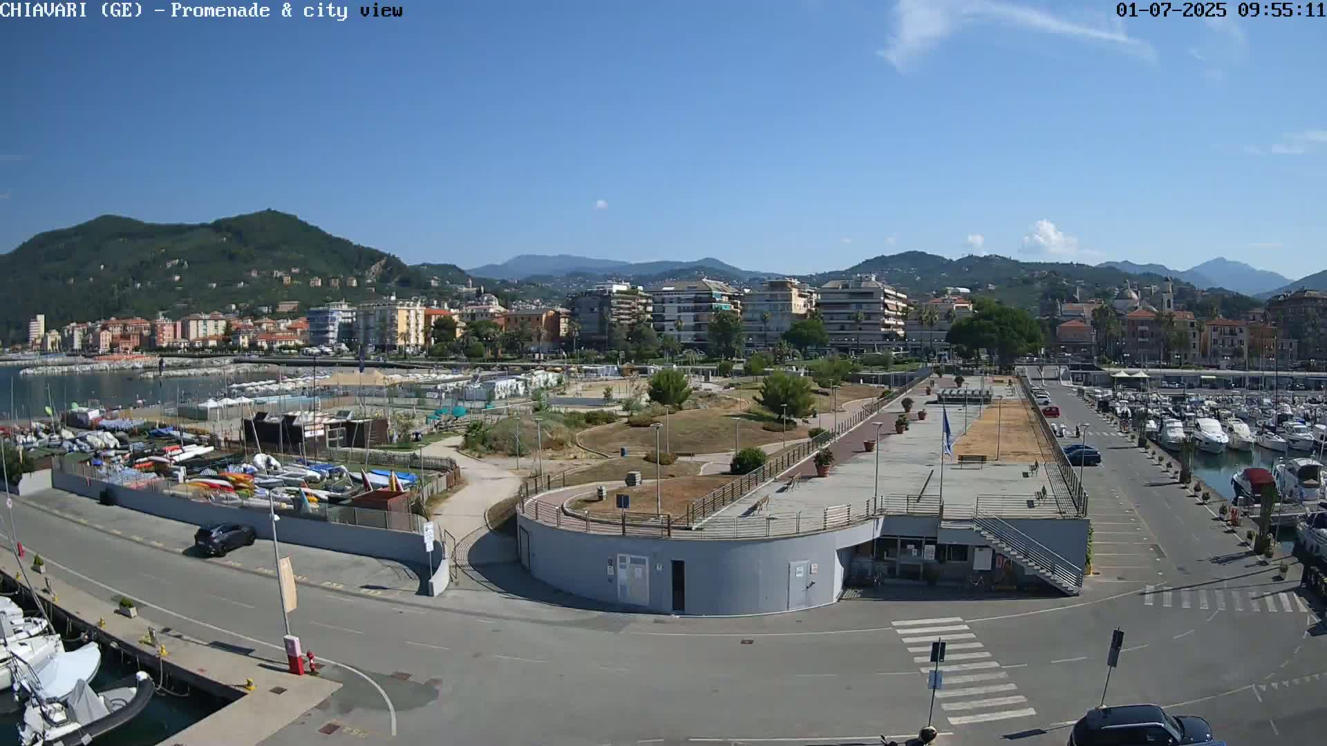 Chiavari Tourist Port Live Cam - Genoa, Liguria, Italy