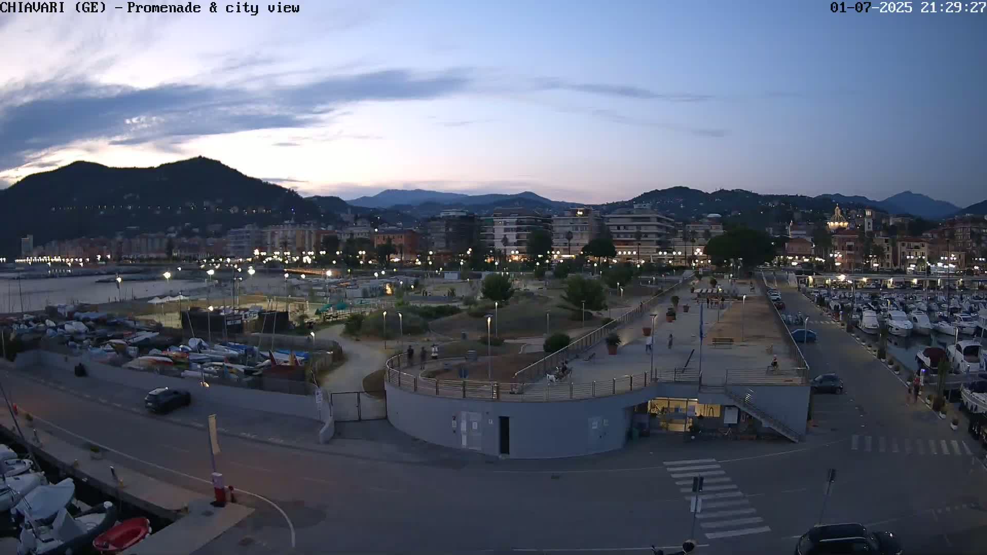Chiavari Tourist Port Live Cam - Genoa, Liguria, Italy