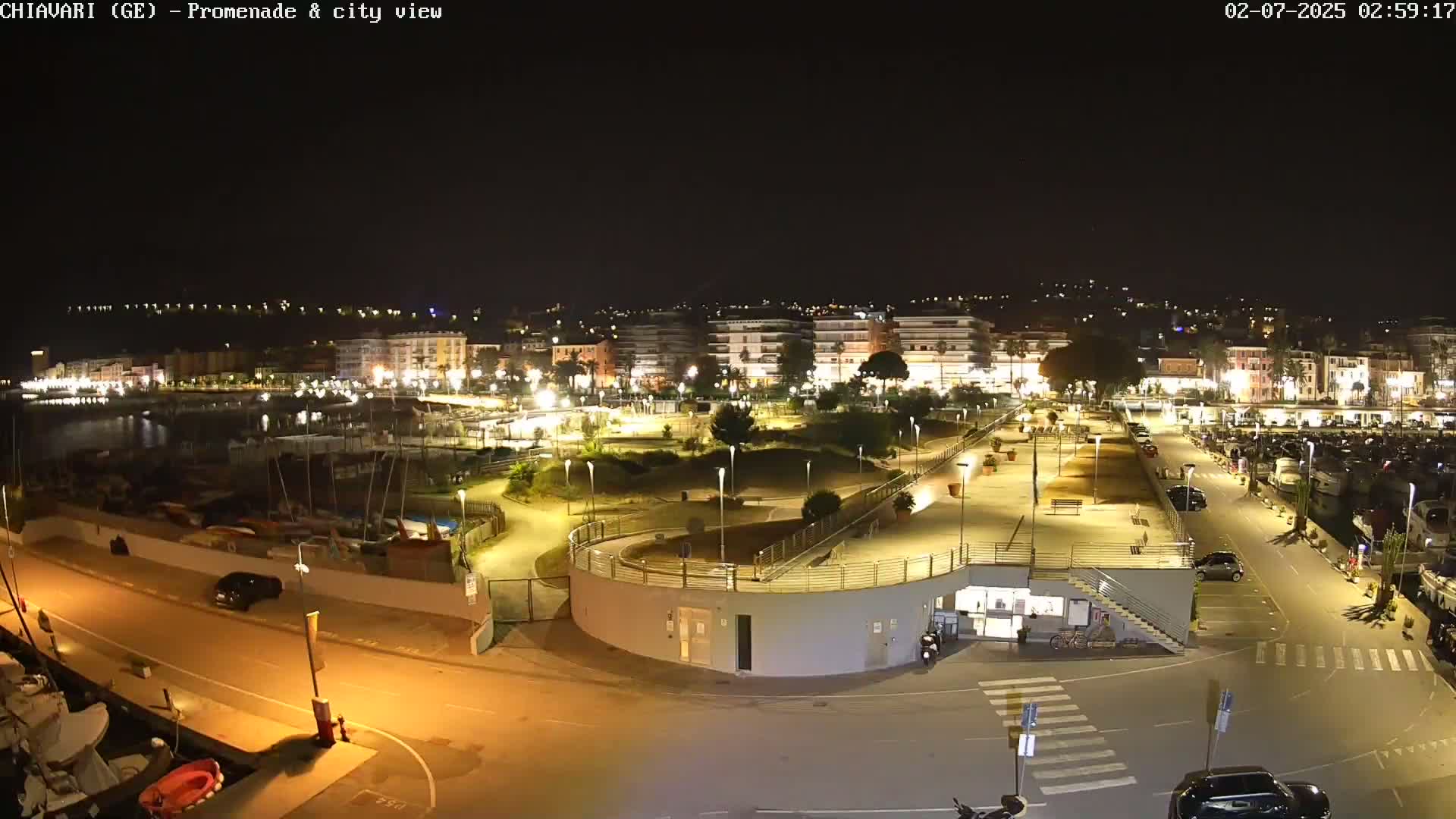 Chiavari Tourist Port Live Cam - Genoa, Liguria, Italy