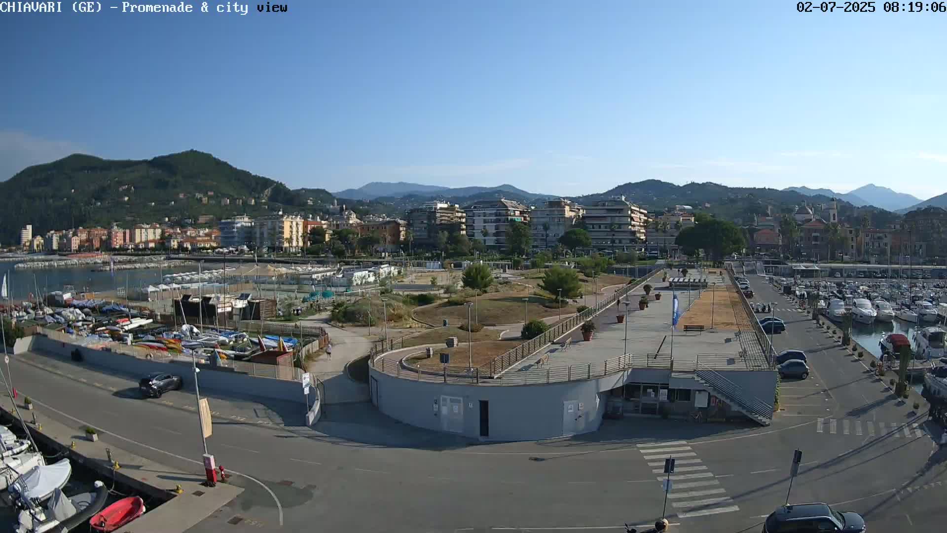 Chiavari Tourist Port Live Cam - Genoa, Liguria, Italy