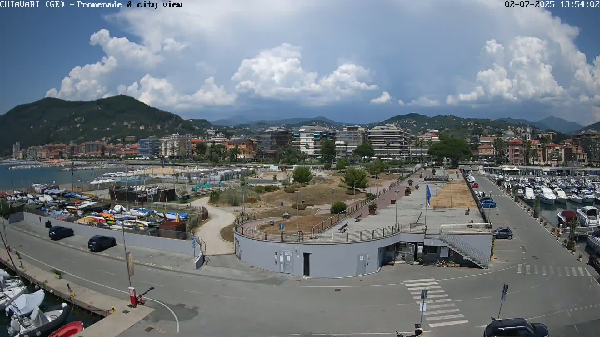 Chiavari Tourist Port Live Cam - Genoa, Liguria, Italy