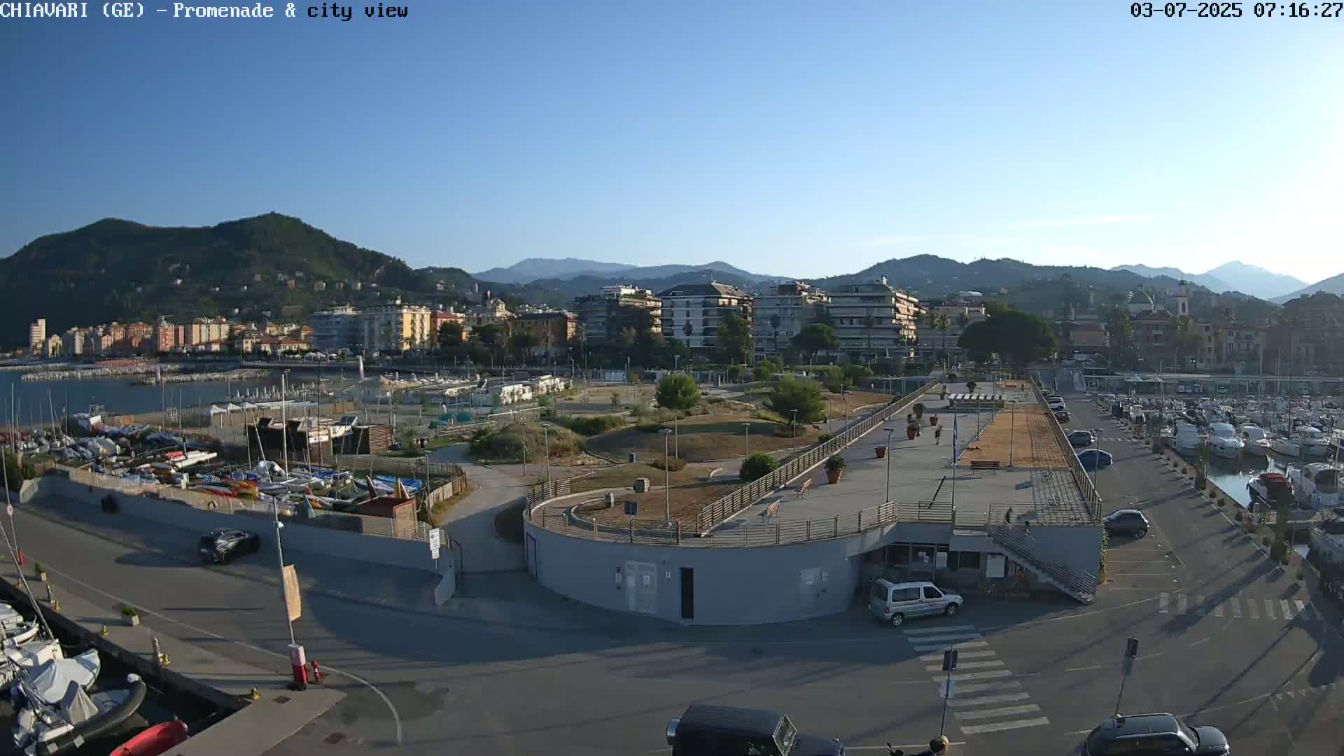 Chiavari Tourist Port Live Cam - Genoa, Liguria, Italy