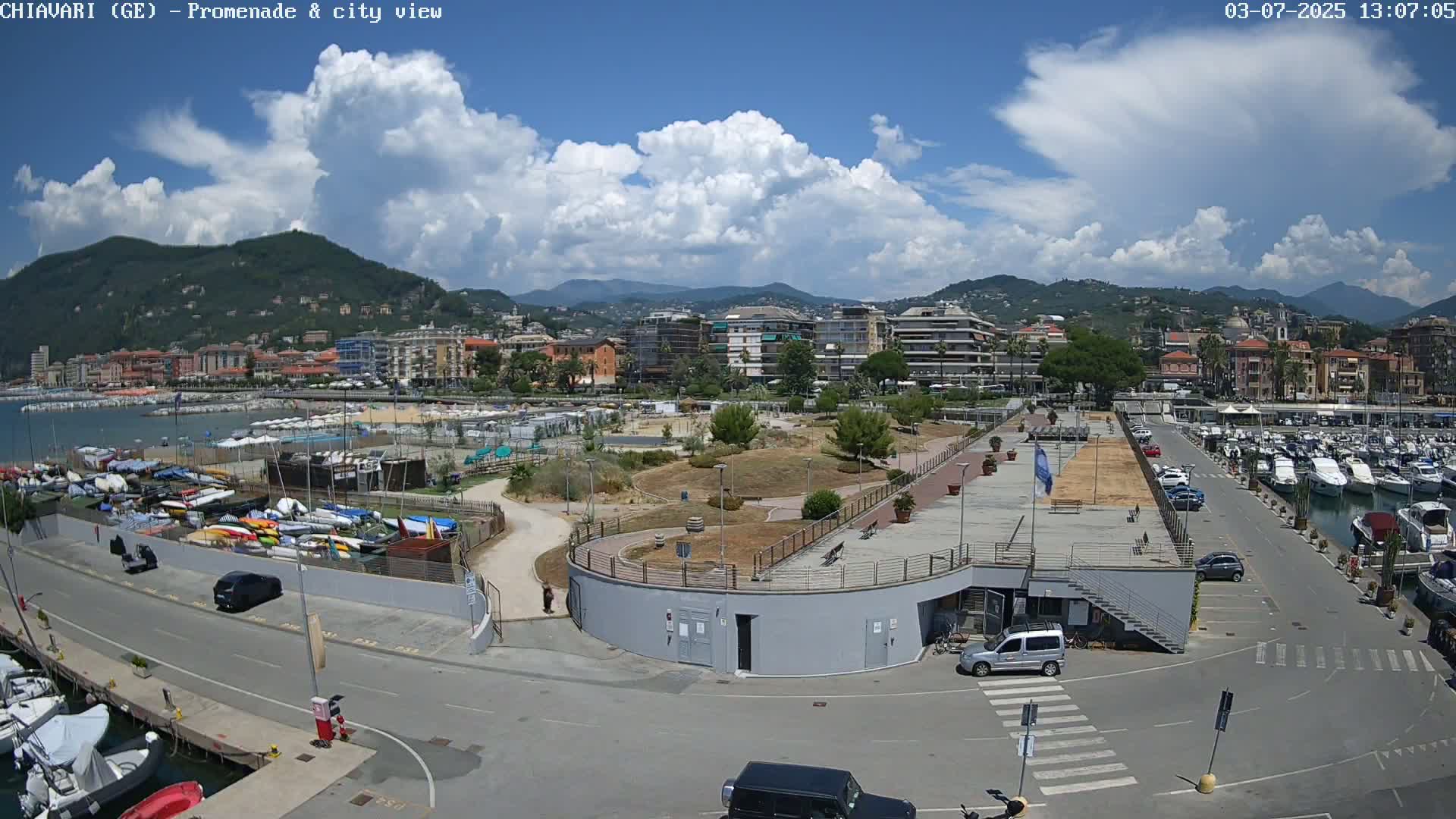 Chiavari Tourist Port Live Cam - Genoa, Liguria, Italy