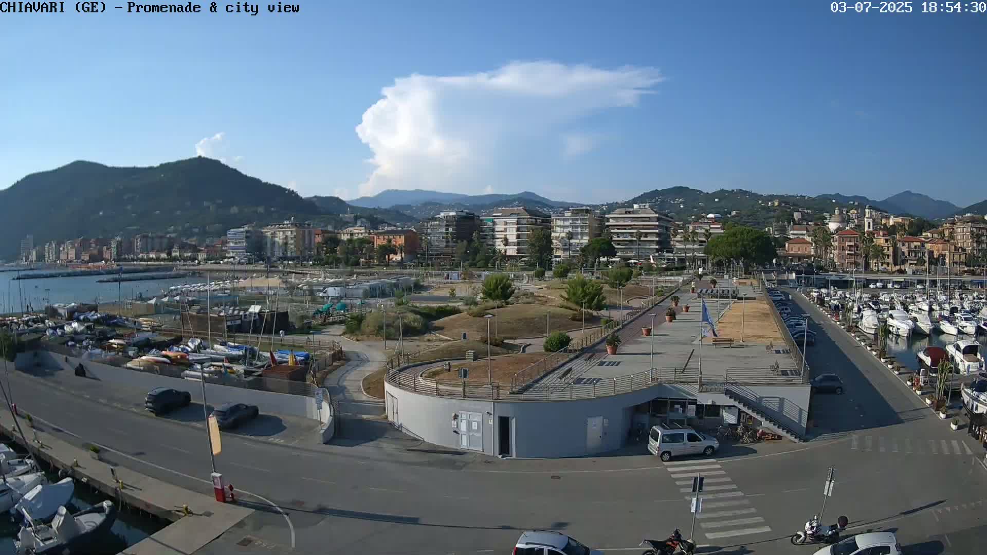 Chiavari Tourist Port Live Cam - Genoa, Liguria, Italy