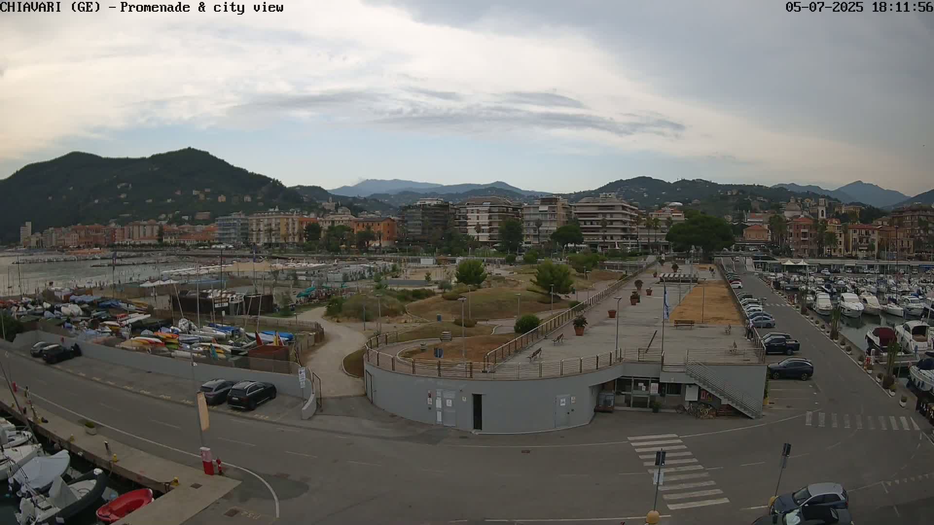 Chiavari Tourist Port Live Cam - Genoa, Liguria, Italy