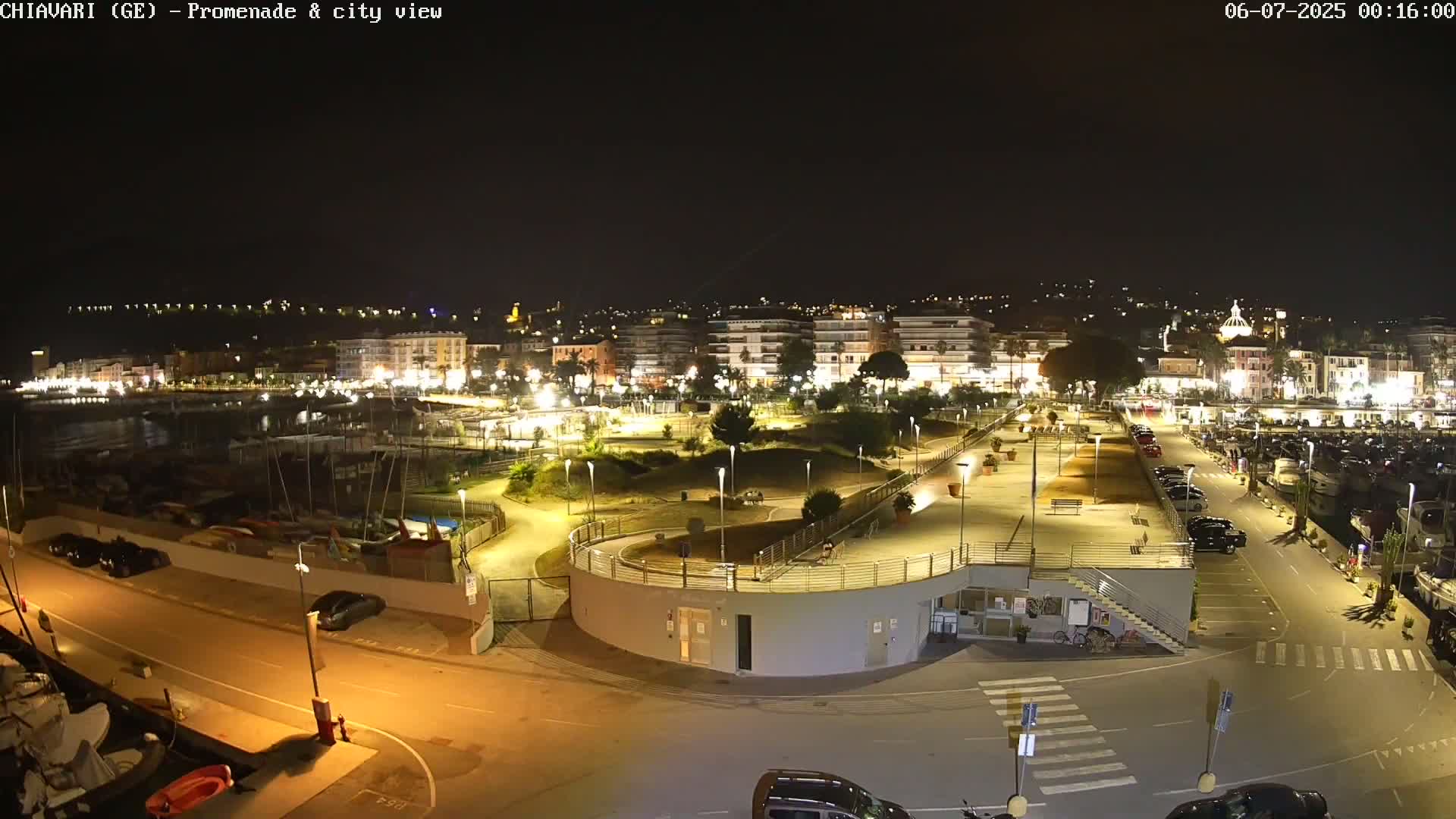 Chiavari Tourist Port Live Cam - Genoa, Liguria, Italy