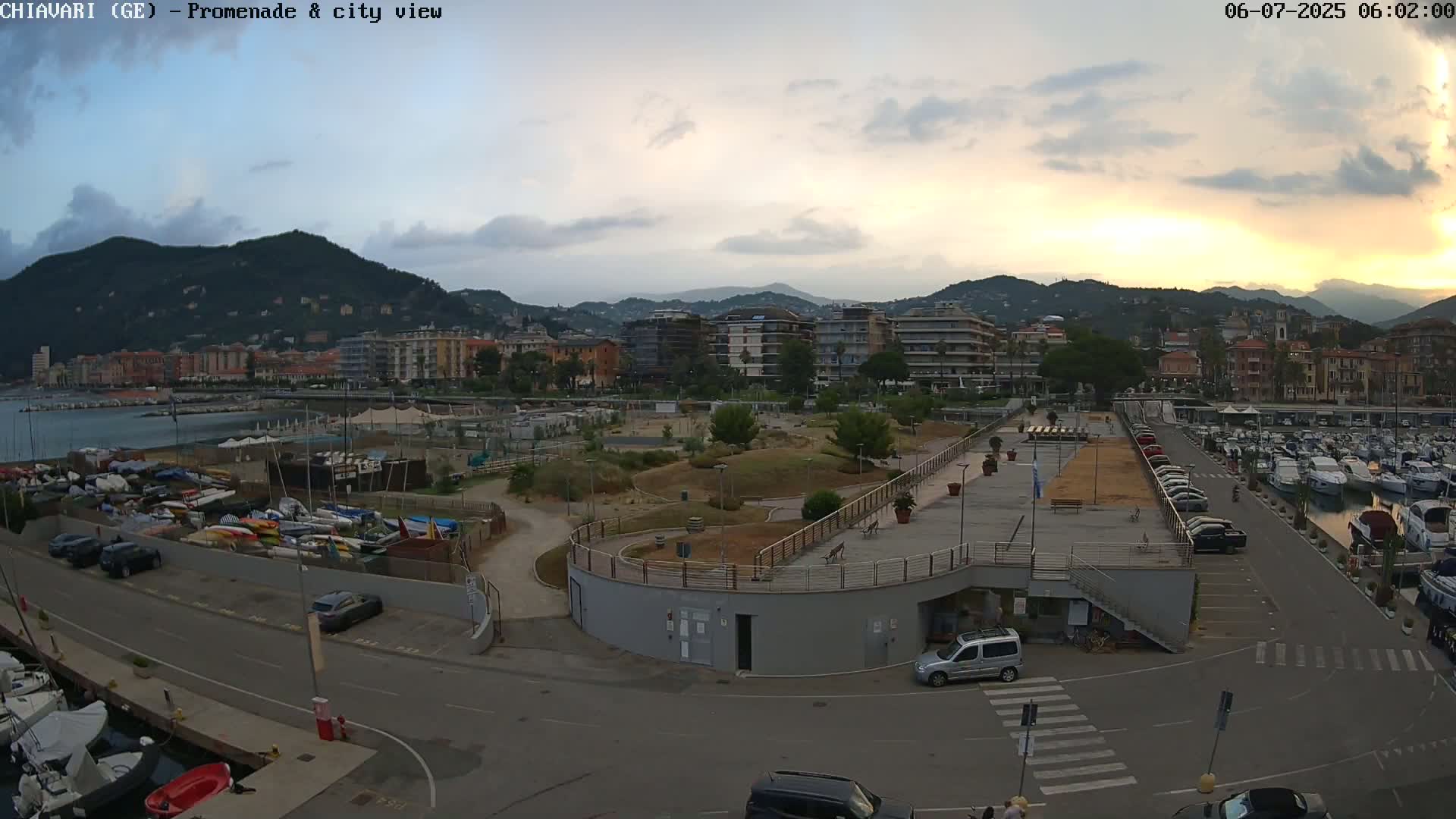 Chiavari Tourist Port Live Cam - Genoa, Liguria, Italy