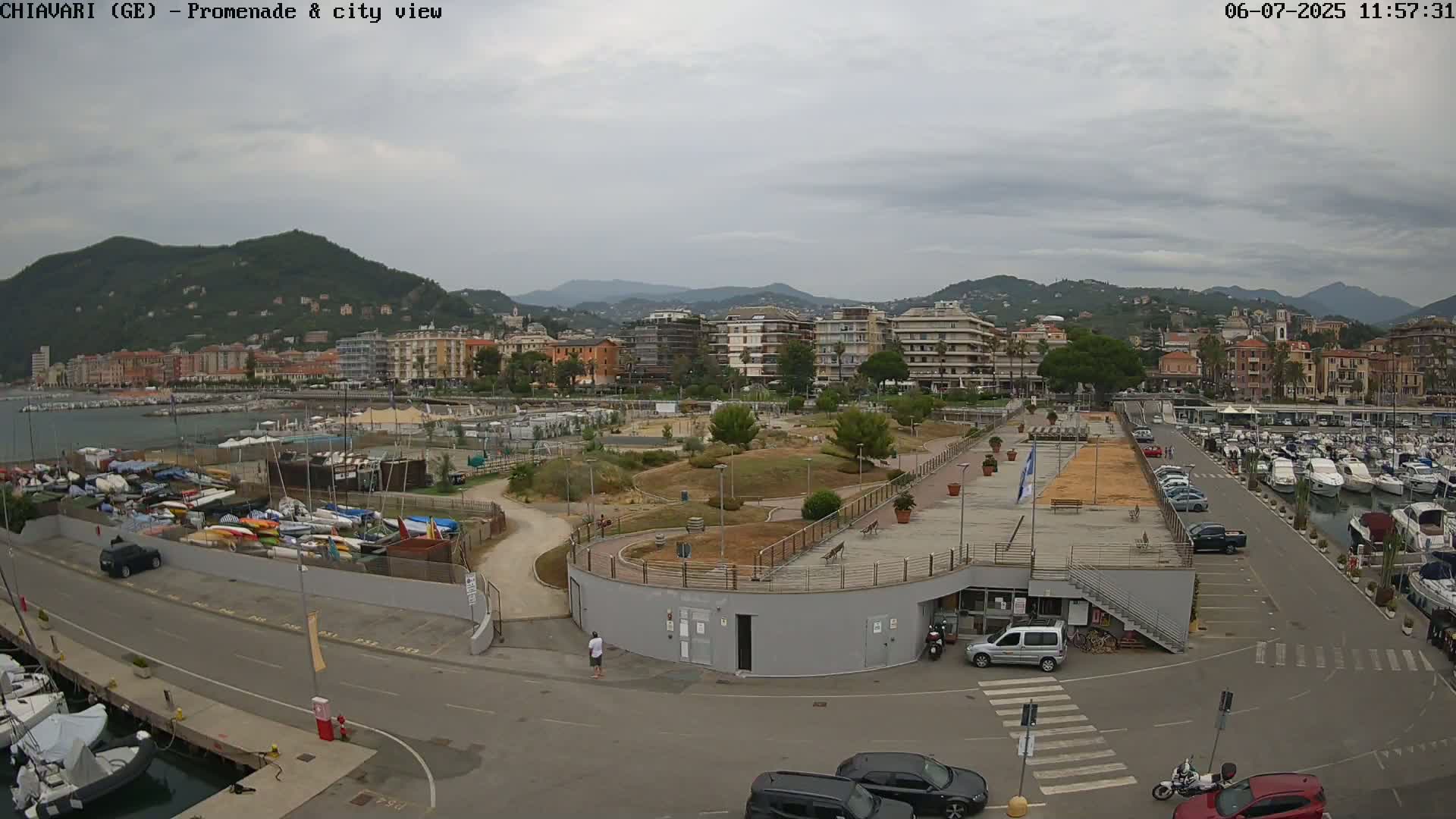 Chiavari Tourist Port Live Cam - Genoa, Liguria, Italy