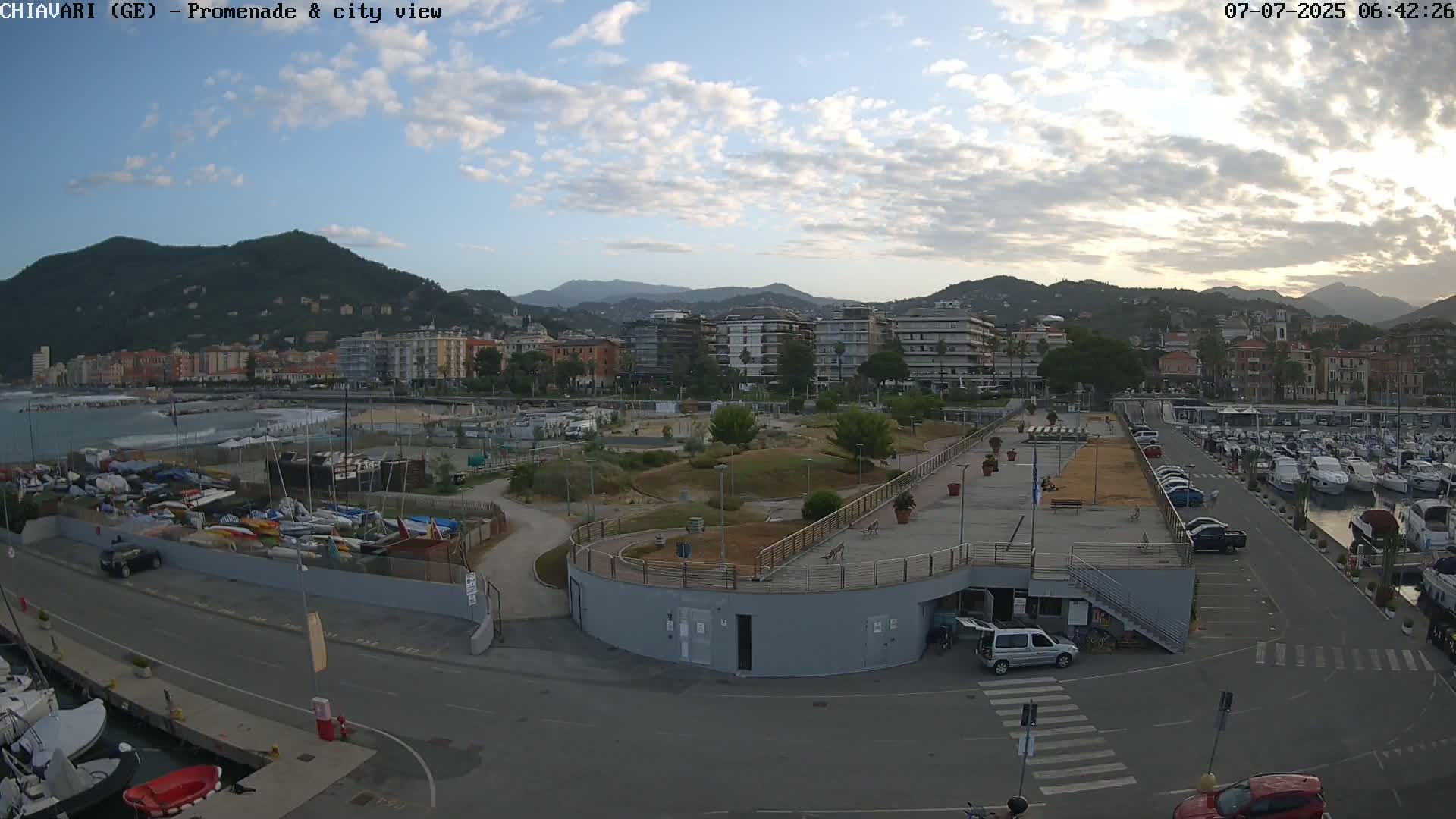 Chiavari Tourist Port Live Cam - Genoa, Liguria, Italy