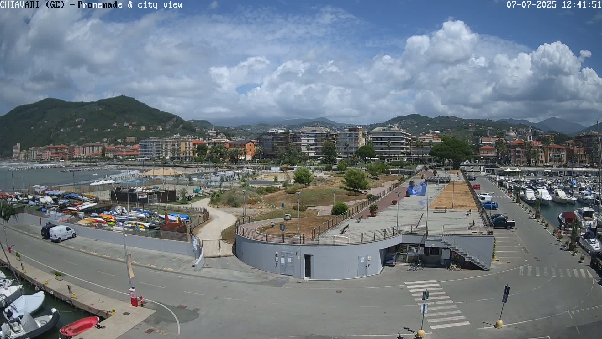 Chiavari Tourist Port Live Cam - Genoa, Liguria, Italy