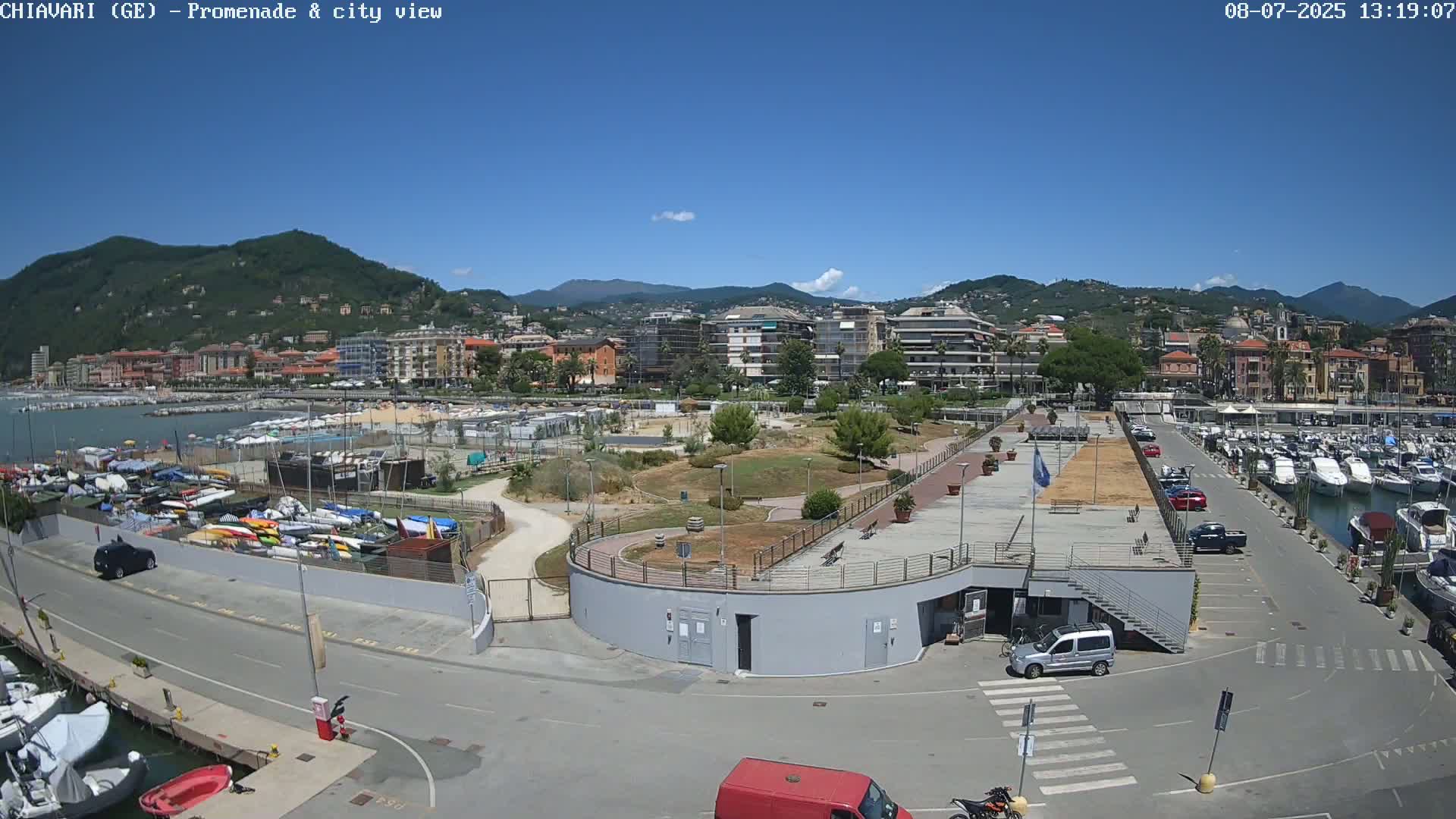Chiavari Tourist Port Live Cam - Genoa, Liguria, Italy