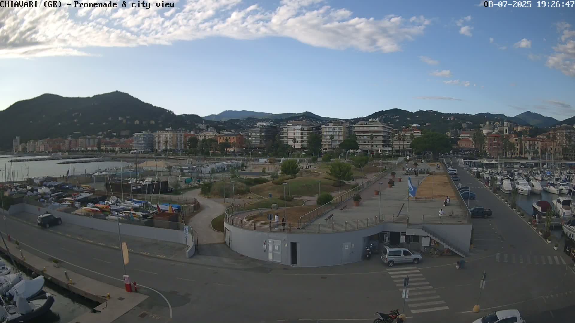 Chiavari Tourist Port Live Cam - Genoa, Liguria, Italy