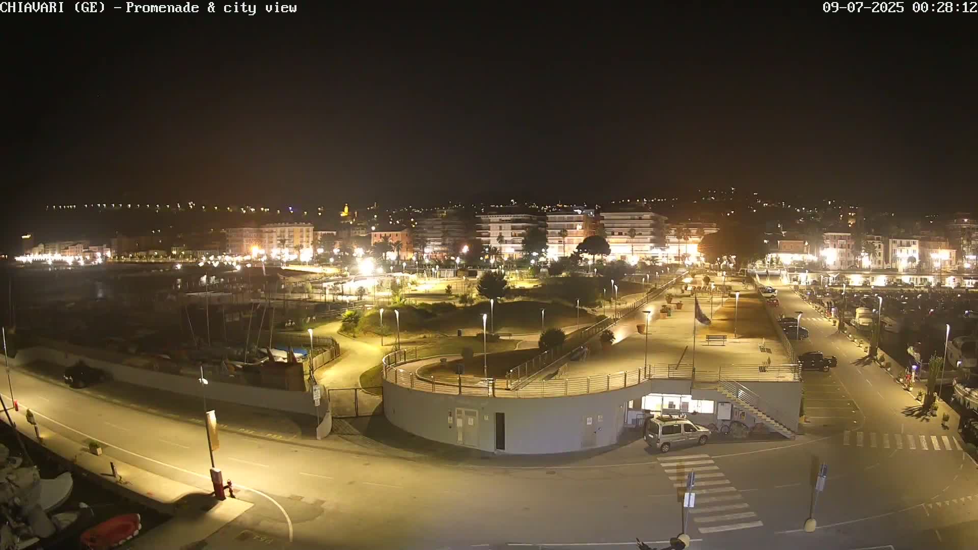 Chiavari Tourist Port Live Cam - Genoa, Liguria, Italy