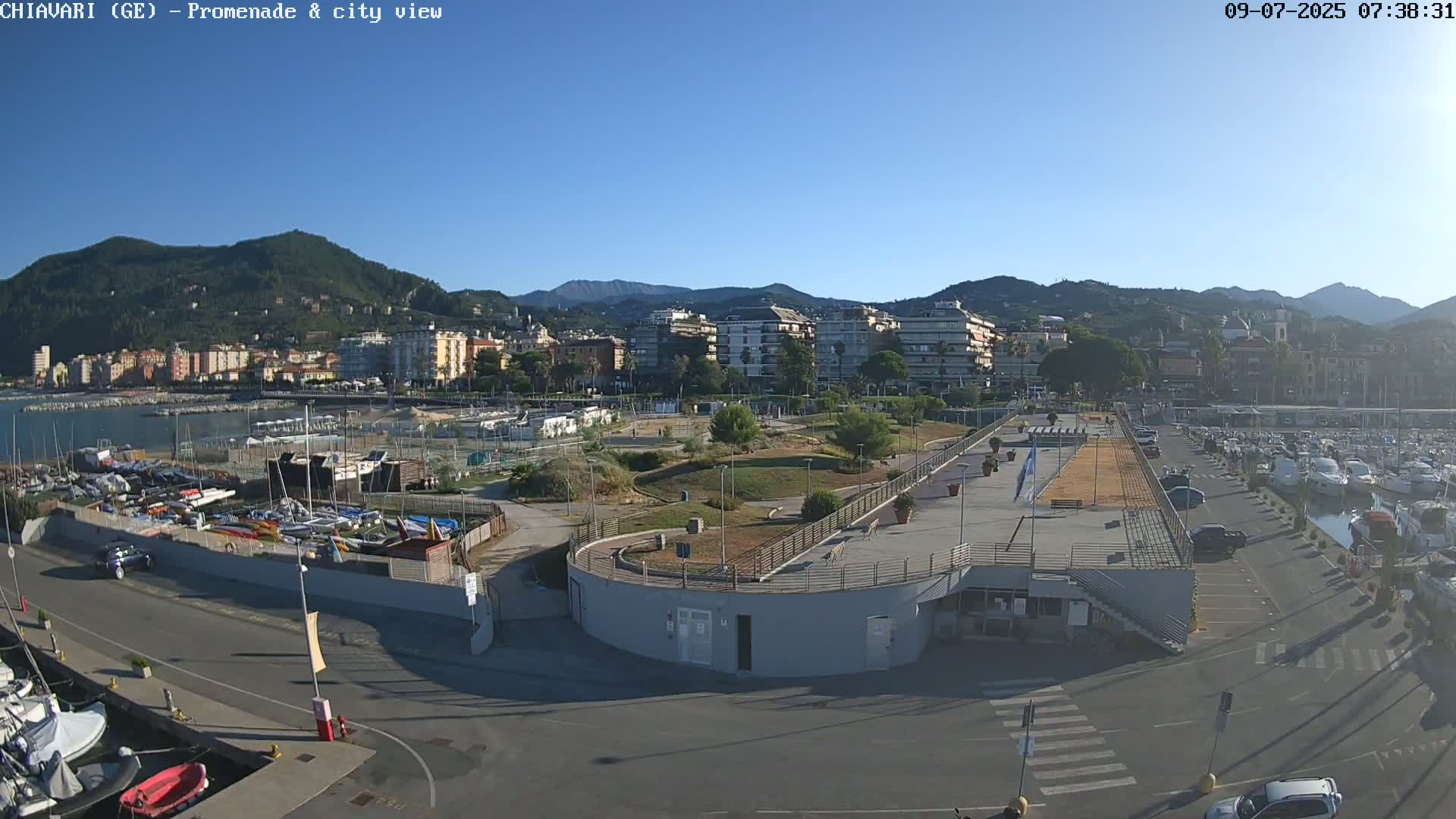 Chiavari Tourist Port Live Cam - Genoa, Liguria, Italy