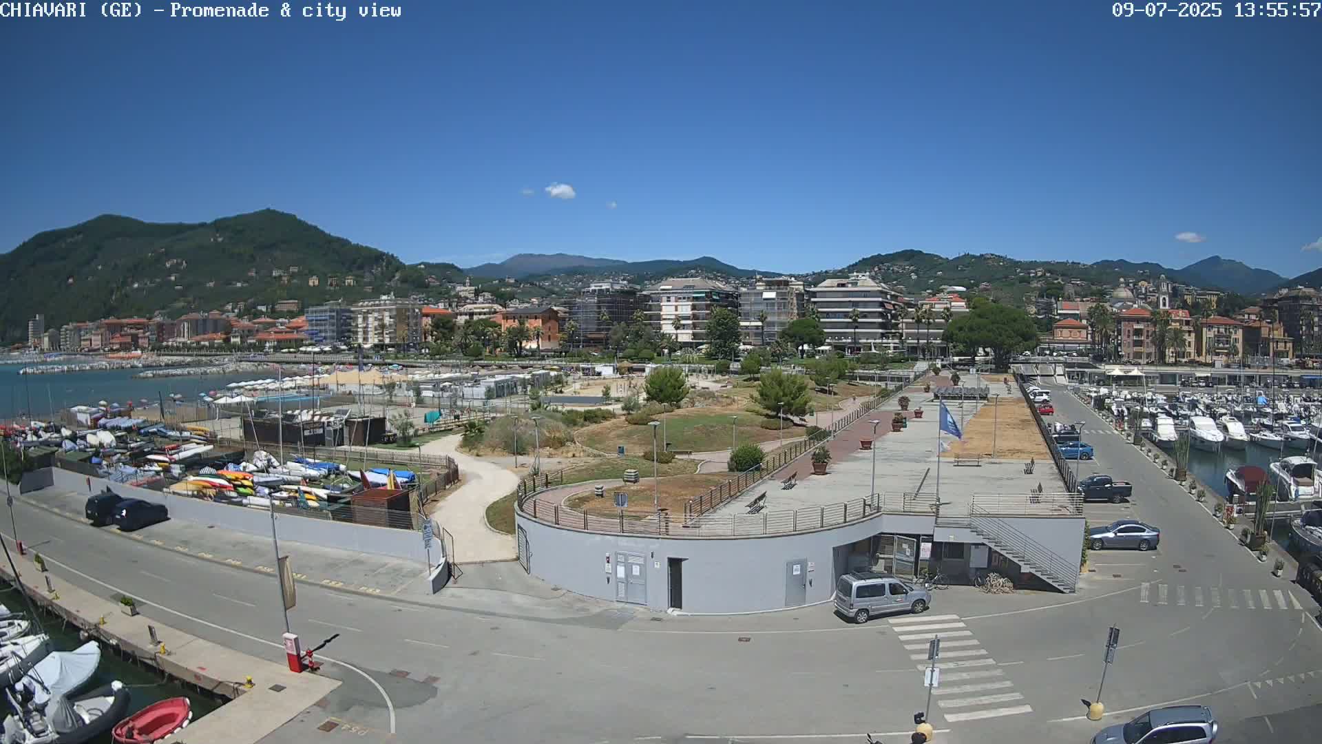 Chiavari Tourist Port Live Cam - Genoa, Liguria, Italy