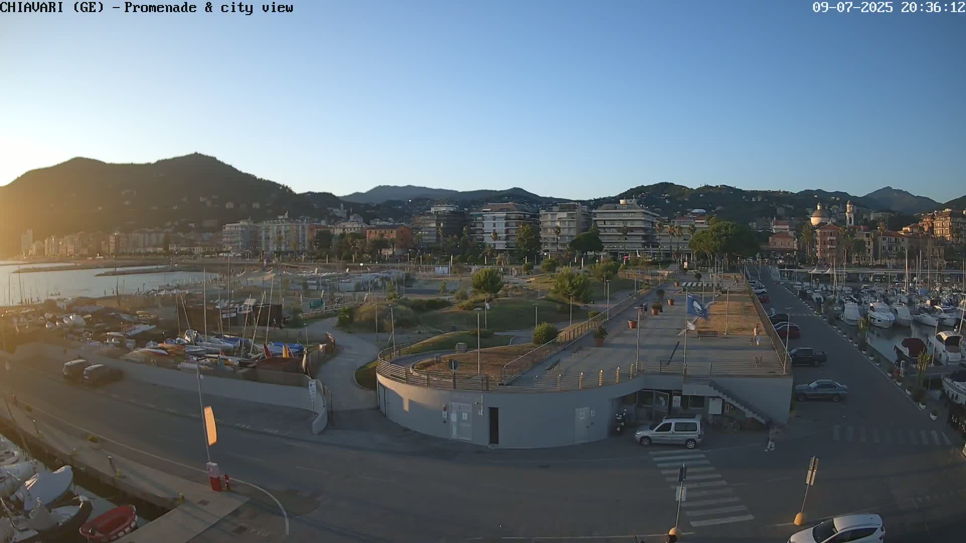 Chiavari Tourist Port Live Cam - Genoa, Liguria, Italy