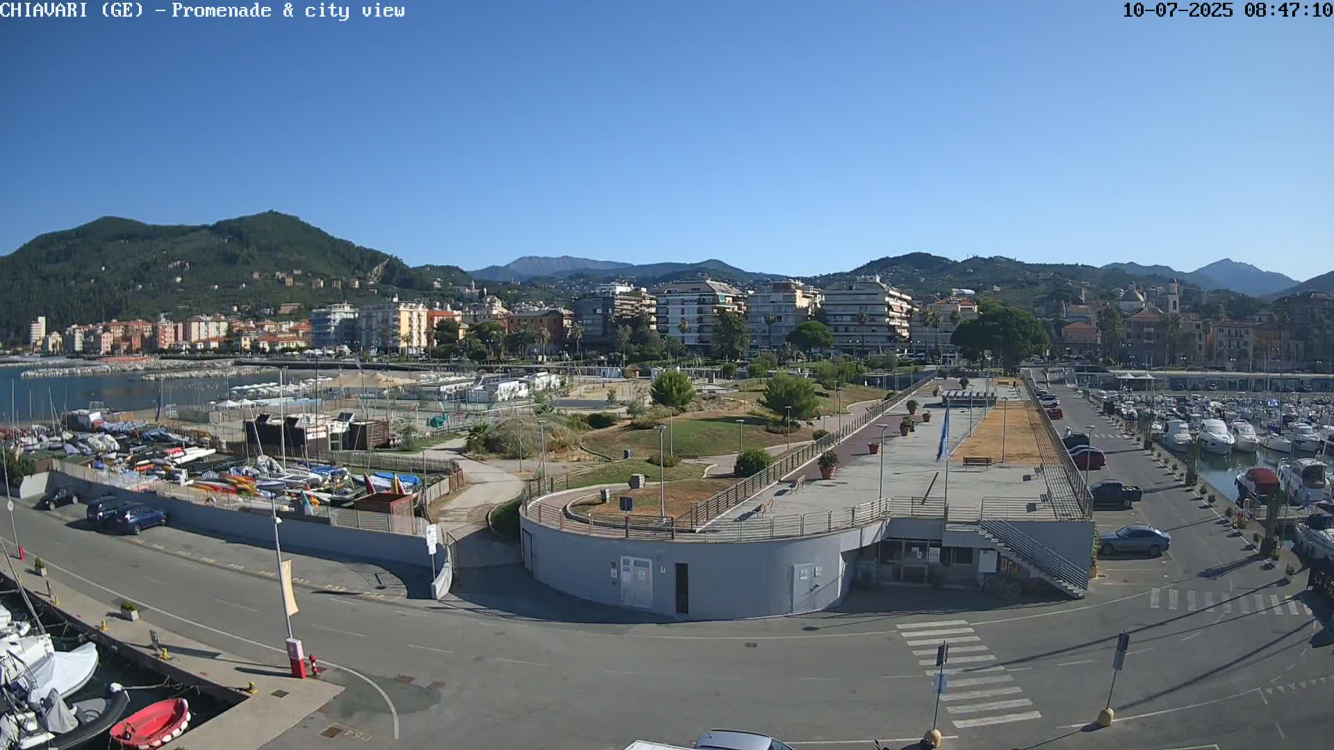 Chiavari Tourist Port Live Cam - Genoa, Liguria, Italy