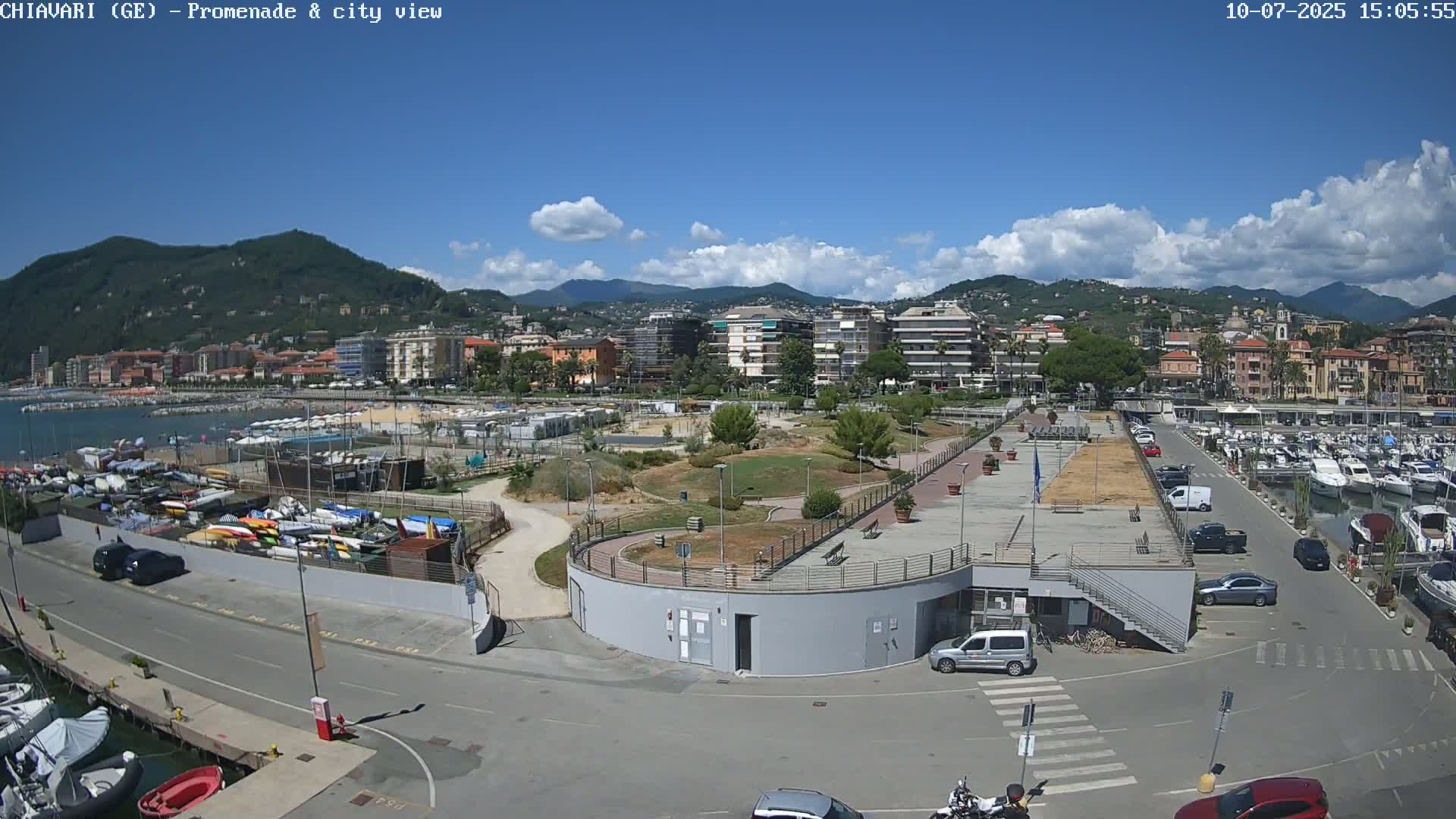 Chiavari Tourist Port Live Cam - Genoa, Liguria, Italy