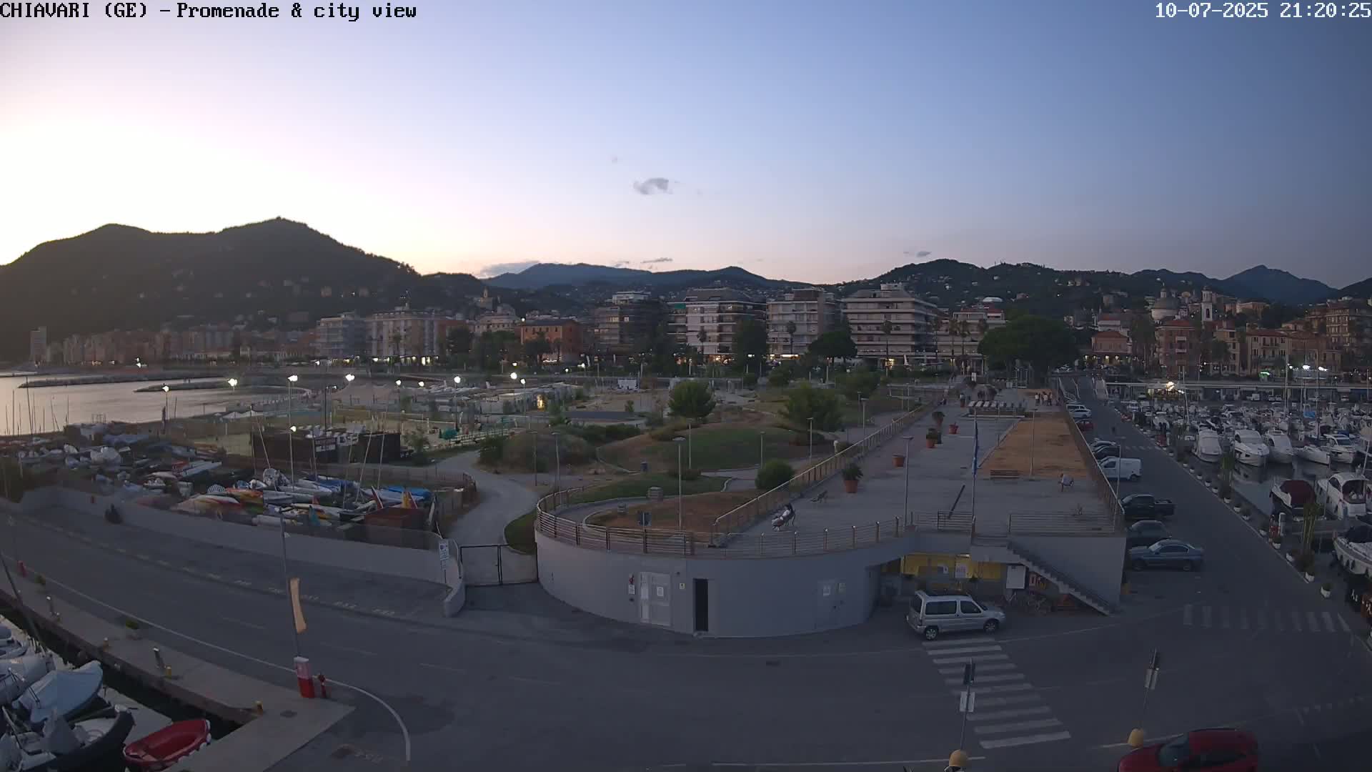 Chiavari Tourist Port Live Cam - Genoa, Liguria, Italy