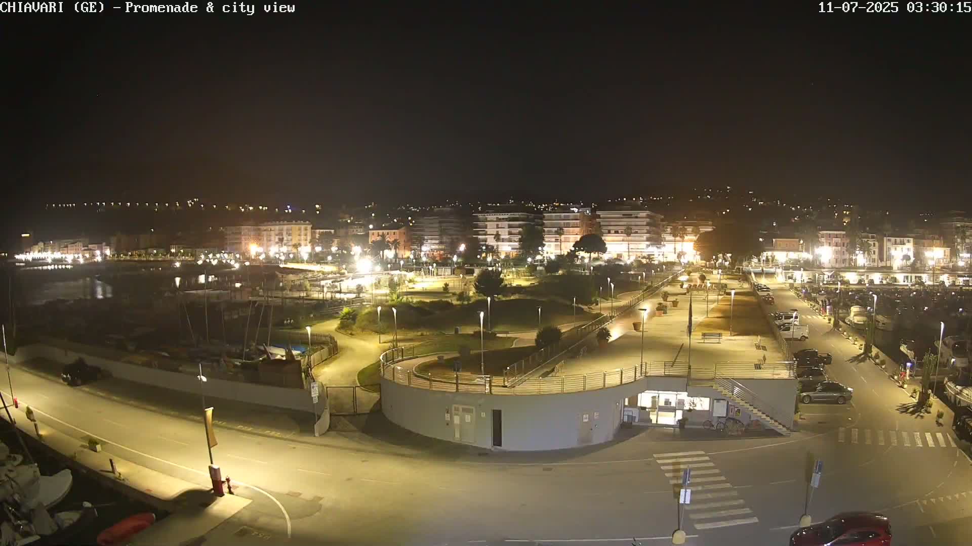 Chiavari Tourist Port Live Cam - Genoa, Liguria, Italy