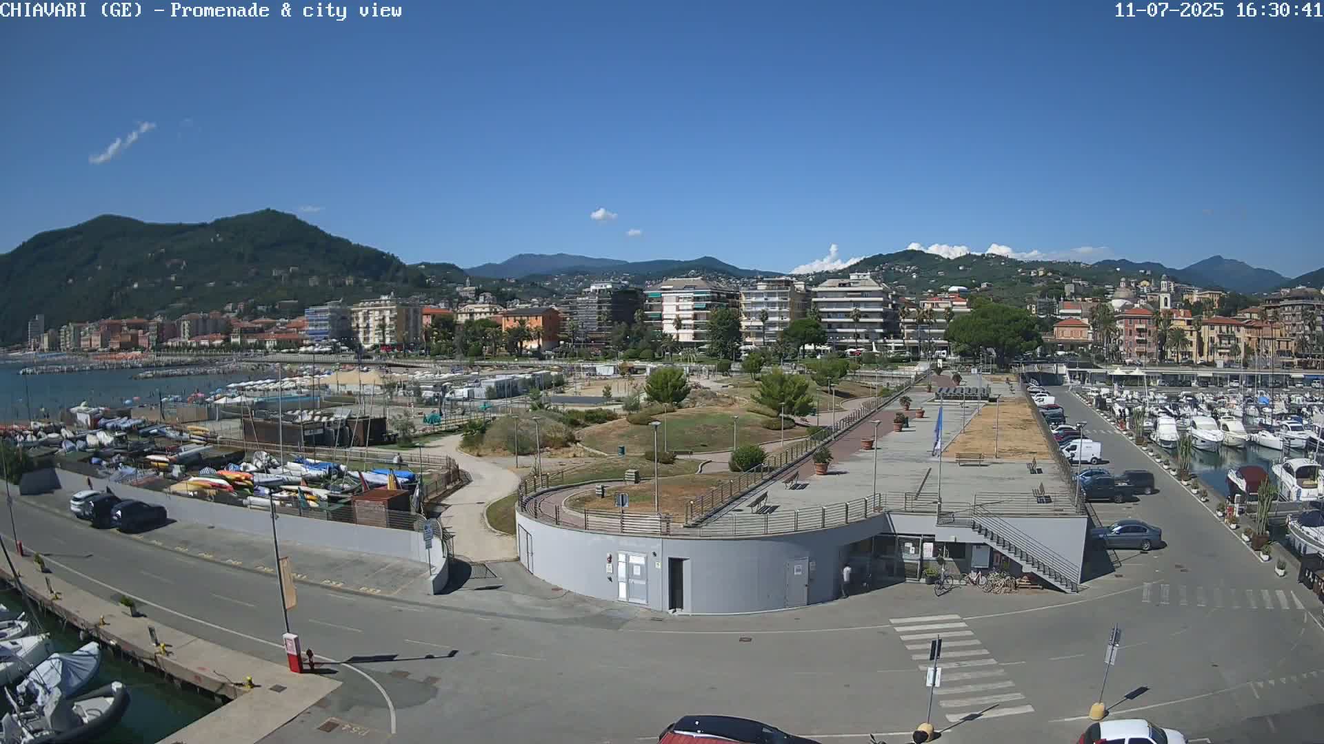 Chiavari Tourist Port Live Cam - Genoa, Liguria, Italy