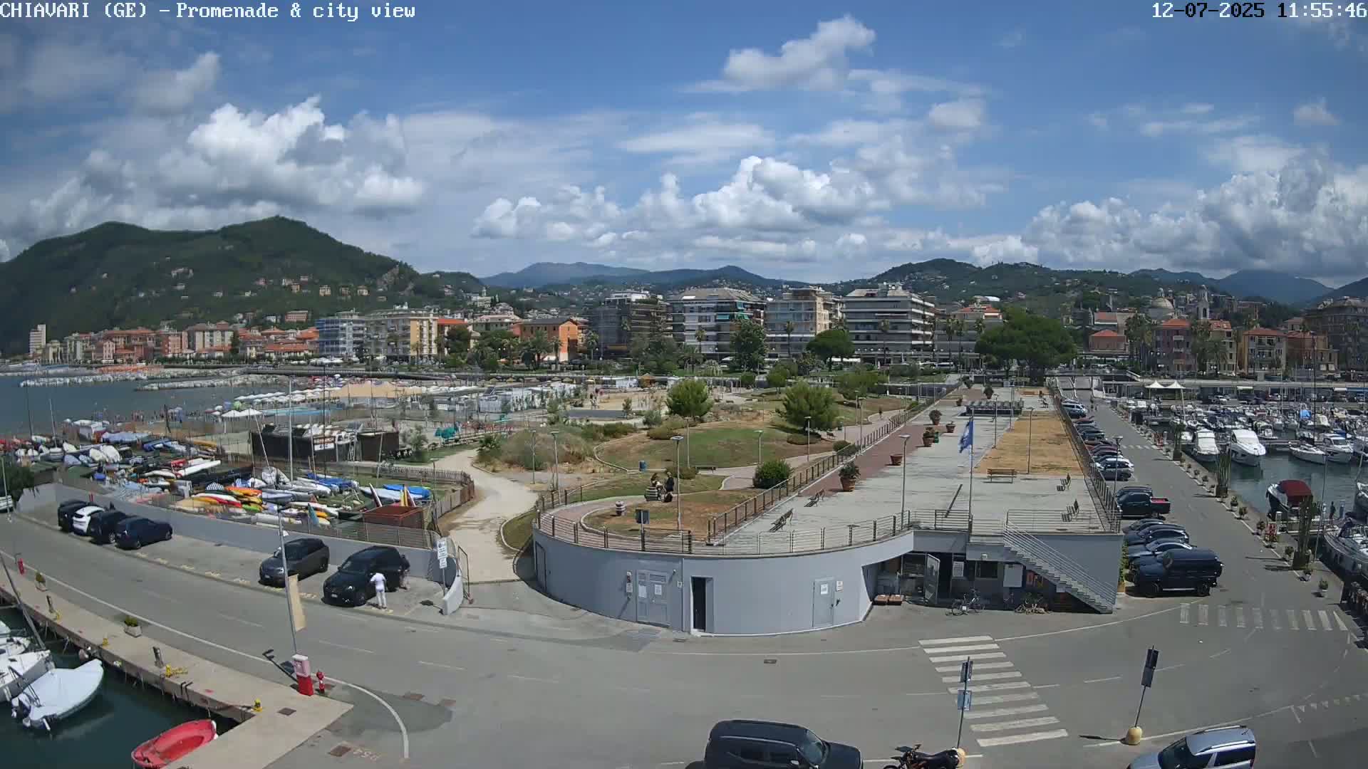 Chiavari Tourist Port Live Cam - Genoa, Liguria, Italy