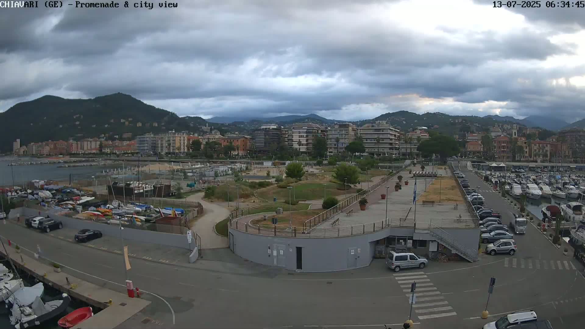 Chiavari Tourist Port Live Cam - Genoa, Liguria, Italy