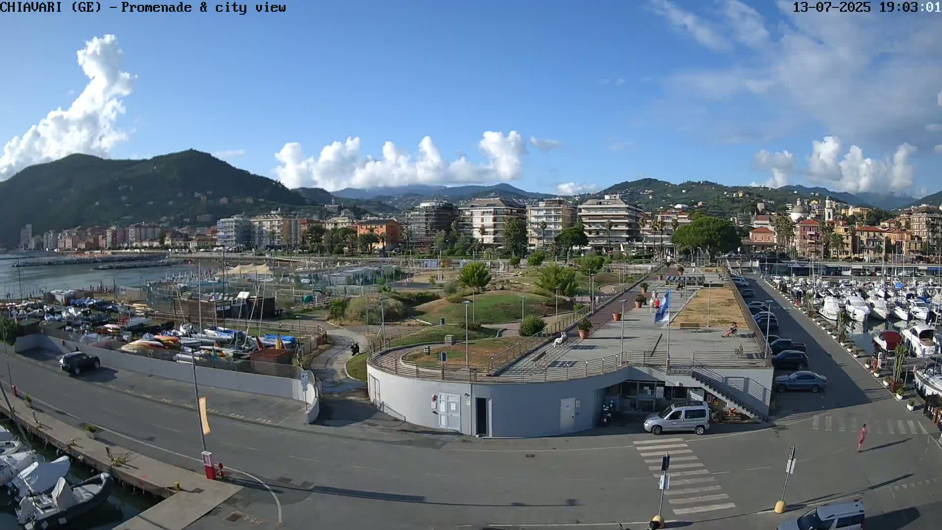 Chiavari Tourist Port Live Cam - Genoa, Liguria, Italy