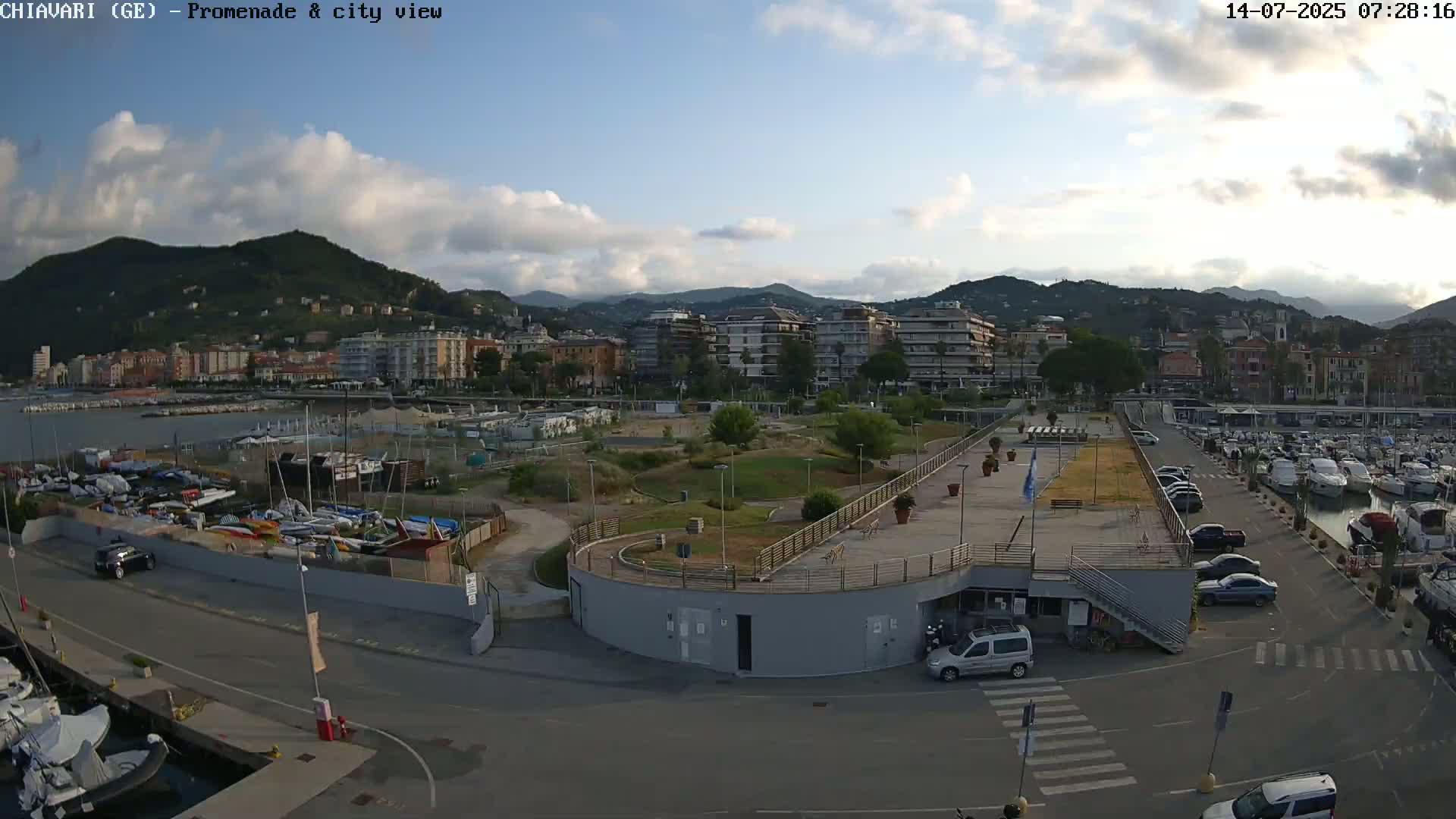 Chiavari Tourist Port Live Cam - Genoa, Liguria, Italy