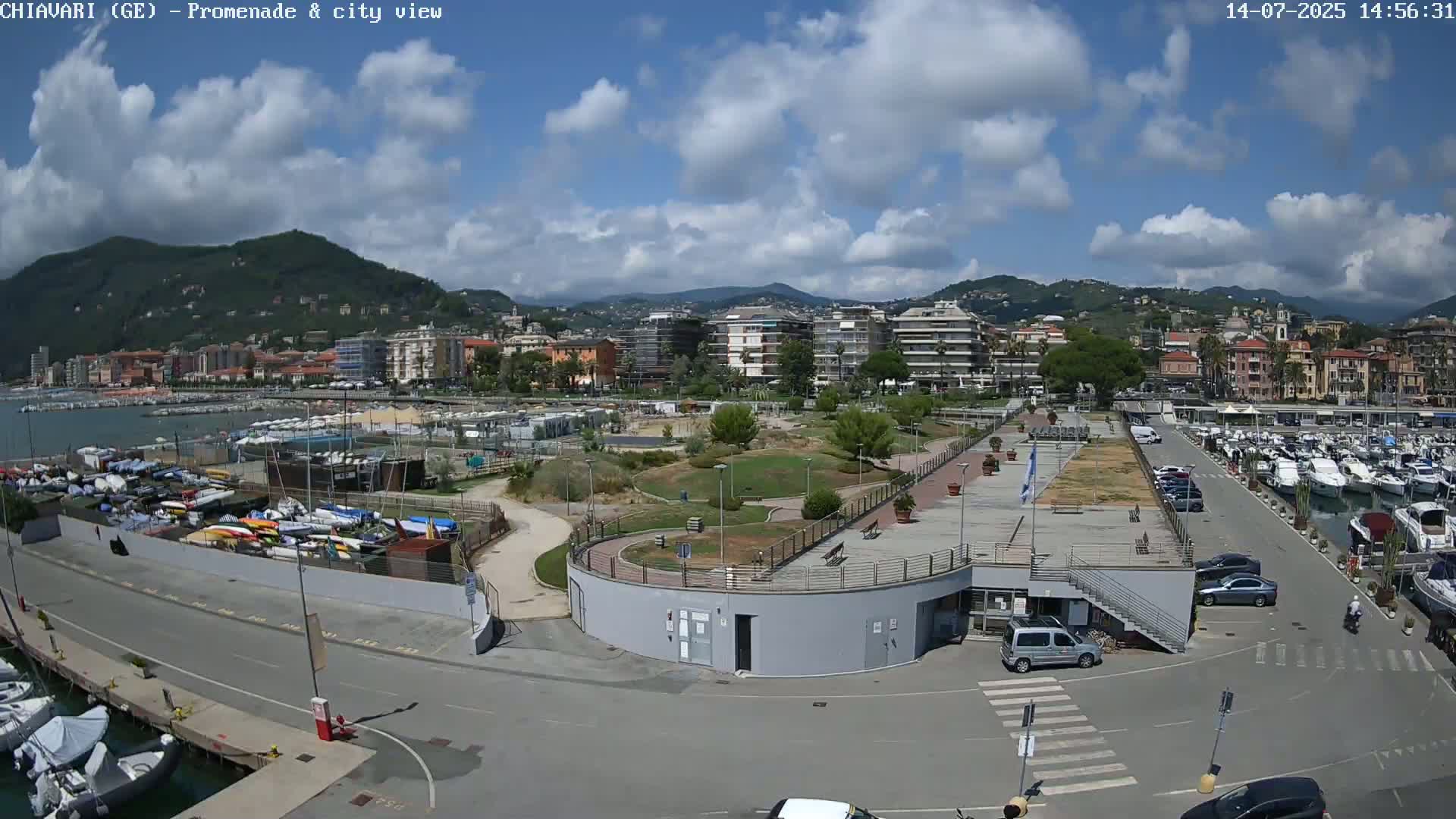 Chiavari Tourist Port Live Cam - Genoa, Liguria, Italy