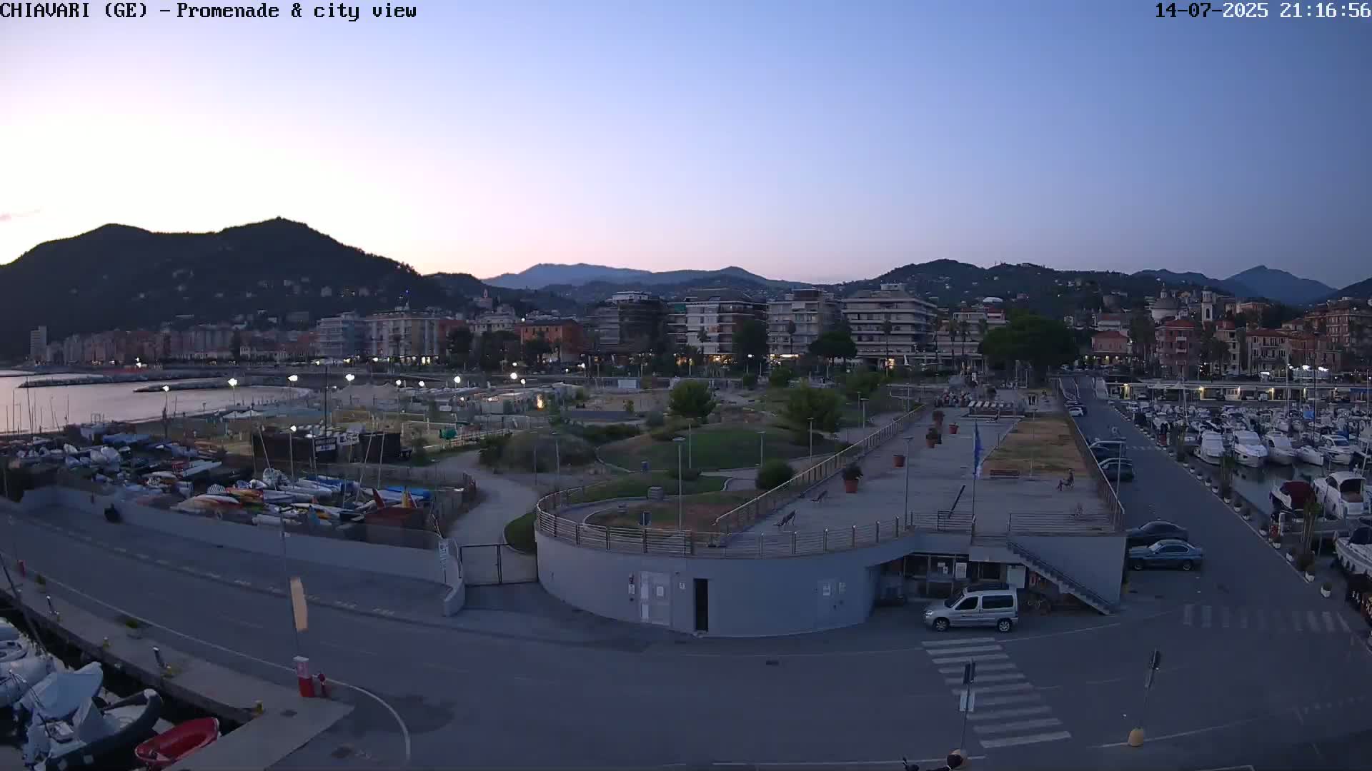 Chiavari Tourist Port Live Cam - Genoa, Liguria, Italy