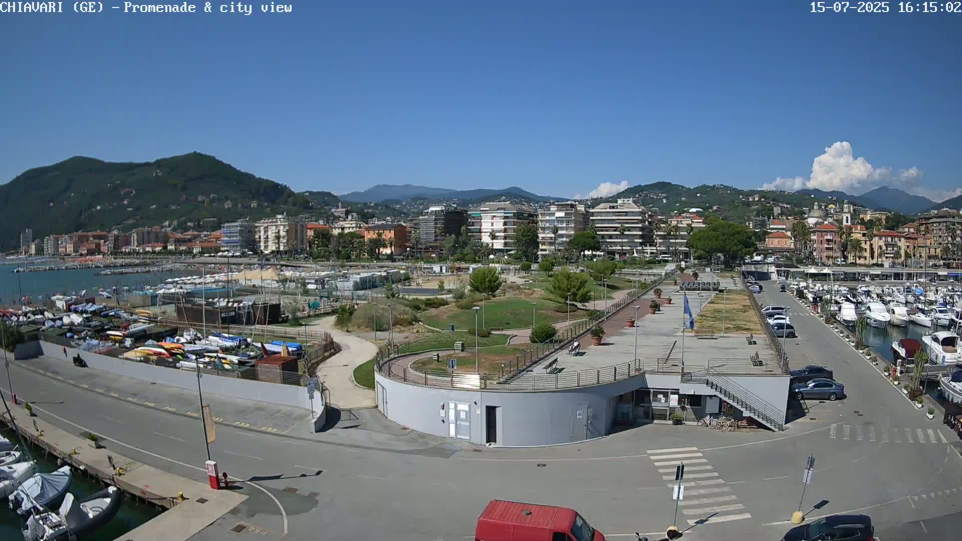 Chiavari Tourist Port Live Cam - Genoa, Liguria, Italy