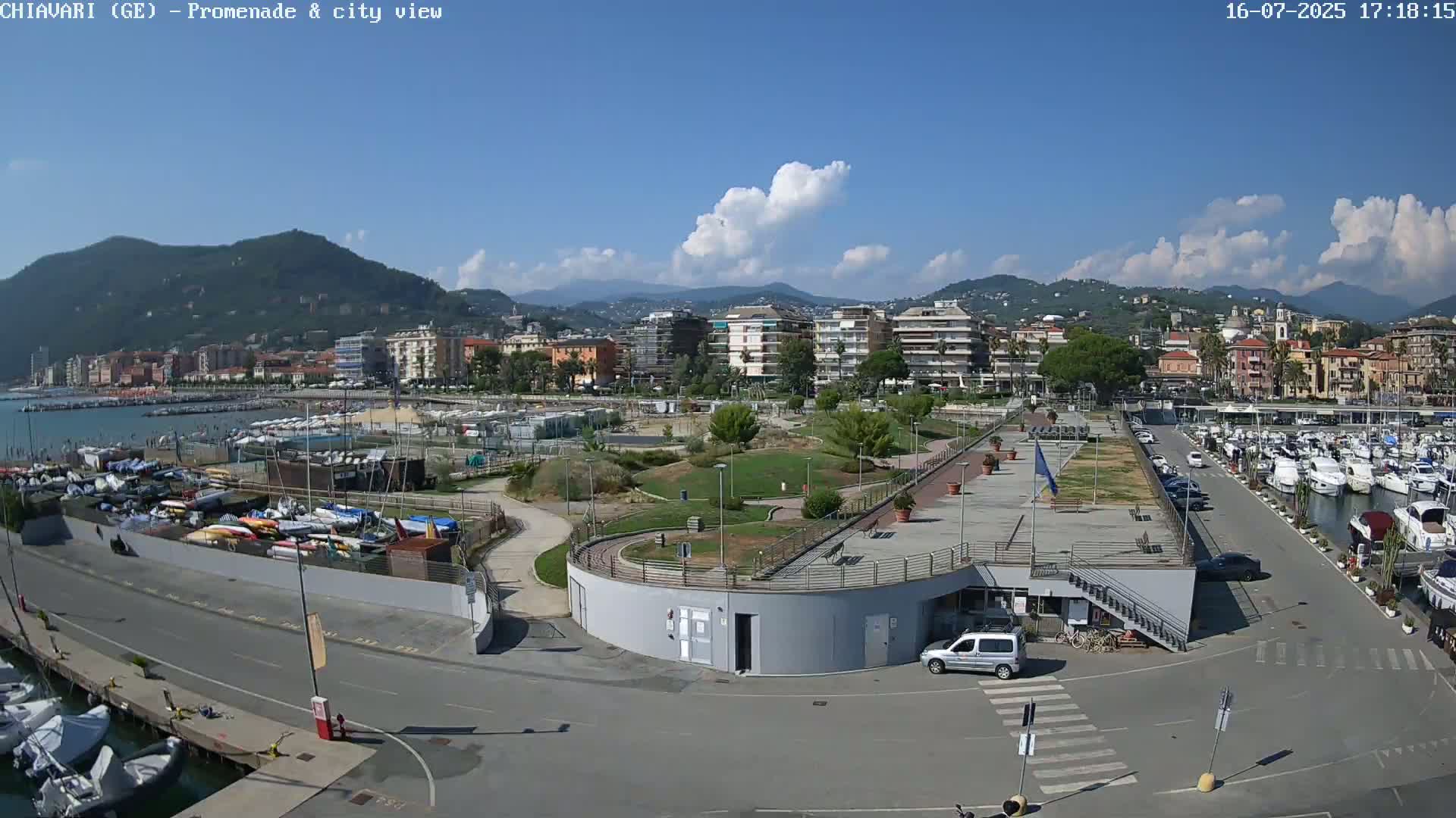 Chiavari Tourist Port Live Cam - Genoa, Liguria, Italy