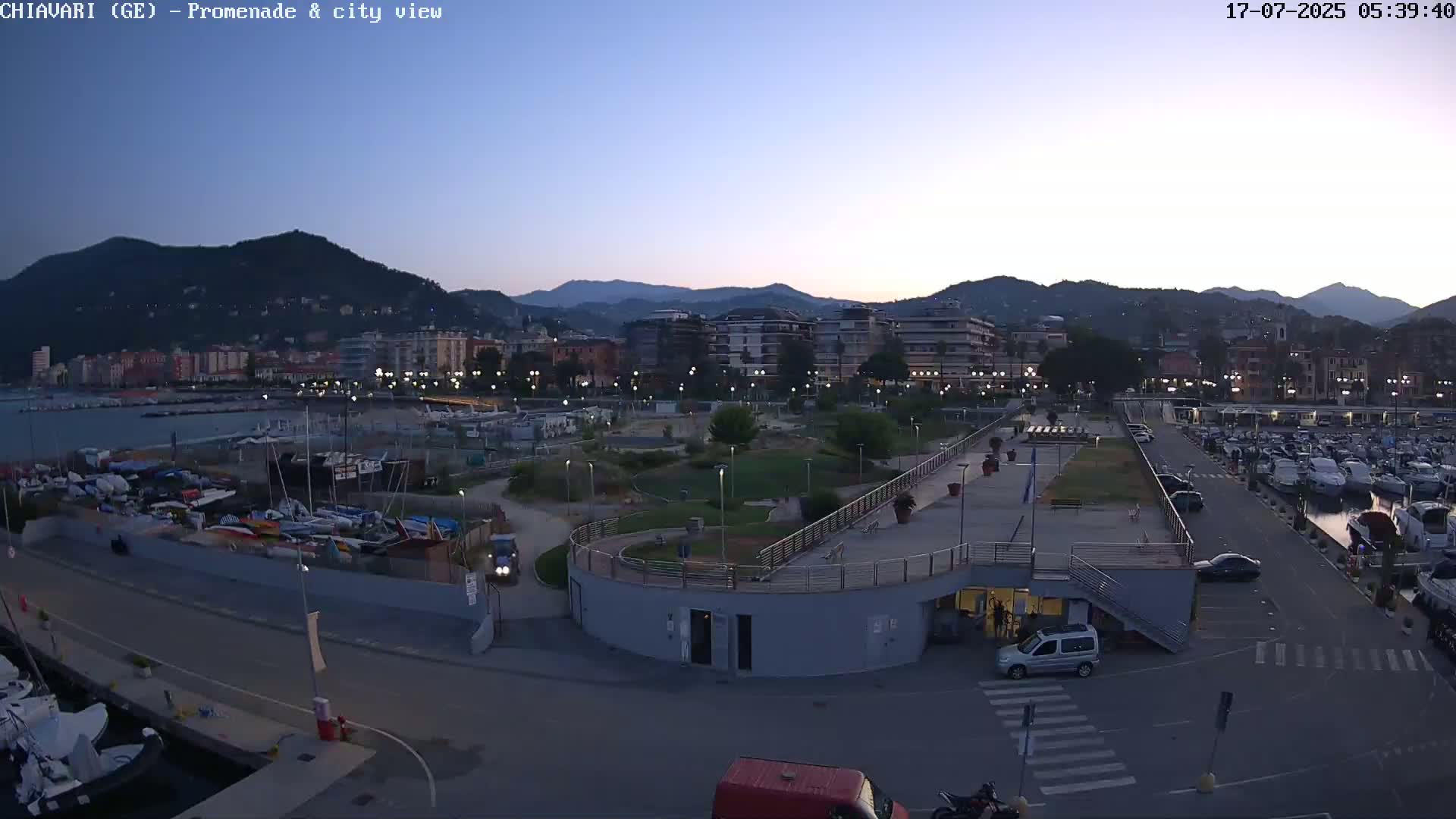 Chiavari Tourist Port Live Cam - Genoa, Liguria, Italy