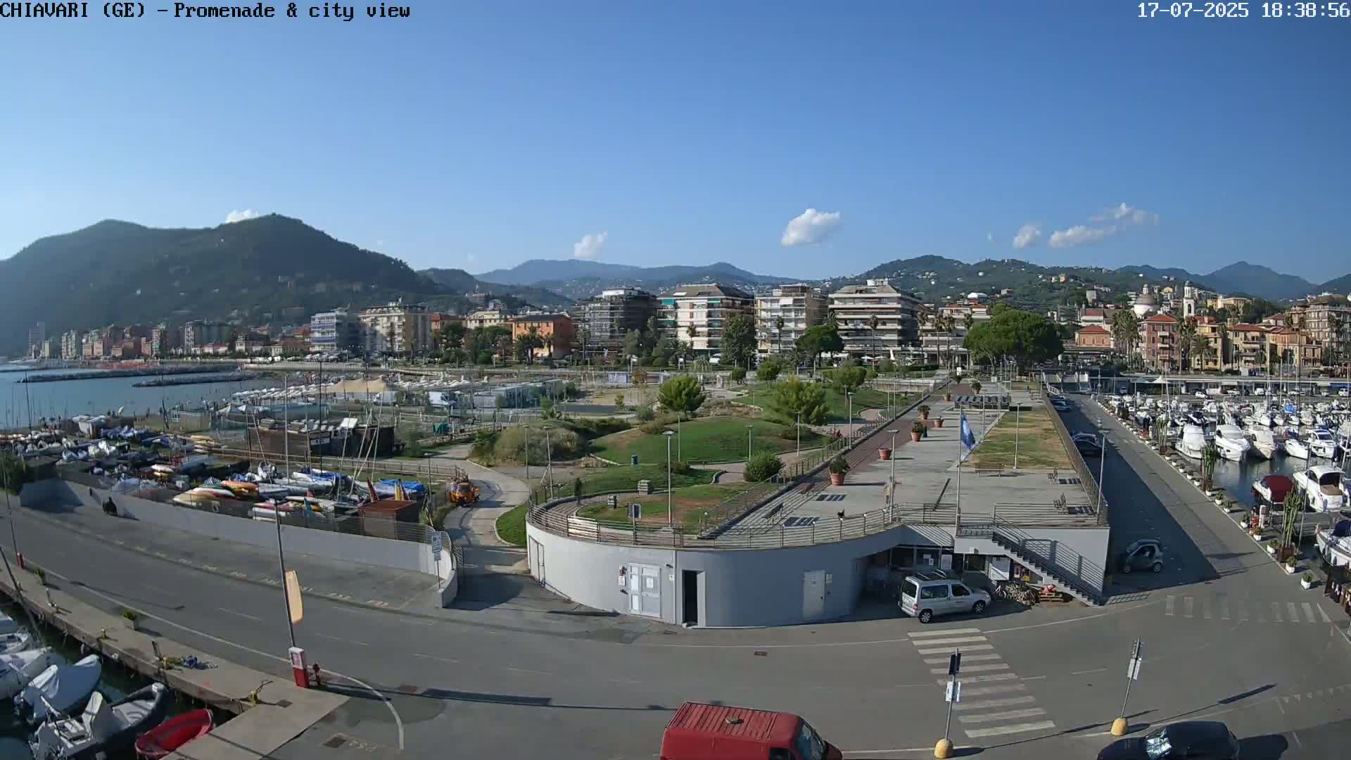 Chiavari Tourist Port Live Cam - Genoa, Liguria, Italy