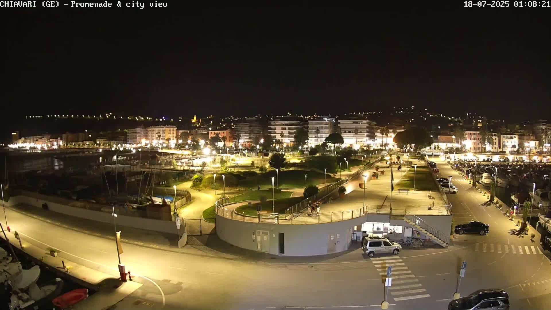 Chiavari Tourist Port Live Cam - Genoa, Liguria, Italy