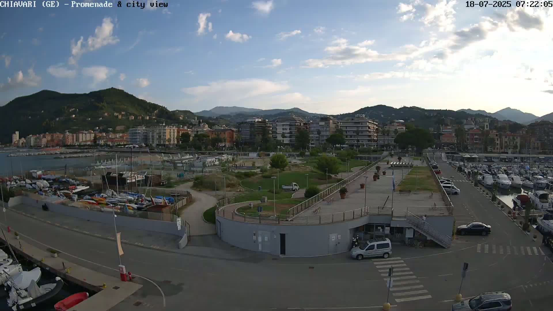 Chiavari Tourist Port Live Cam - Genoa, Liguria, Italy