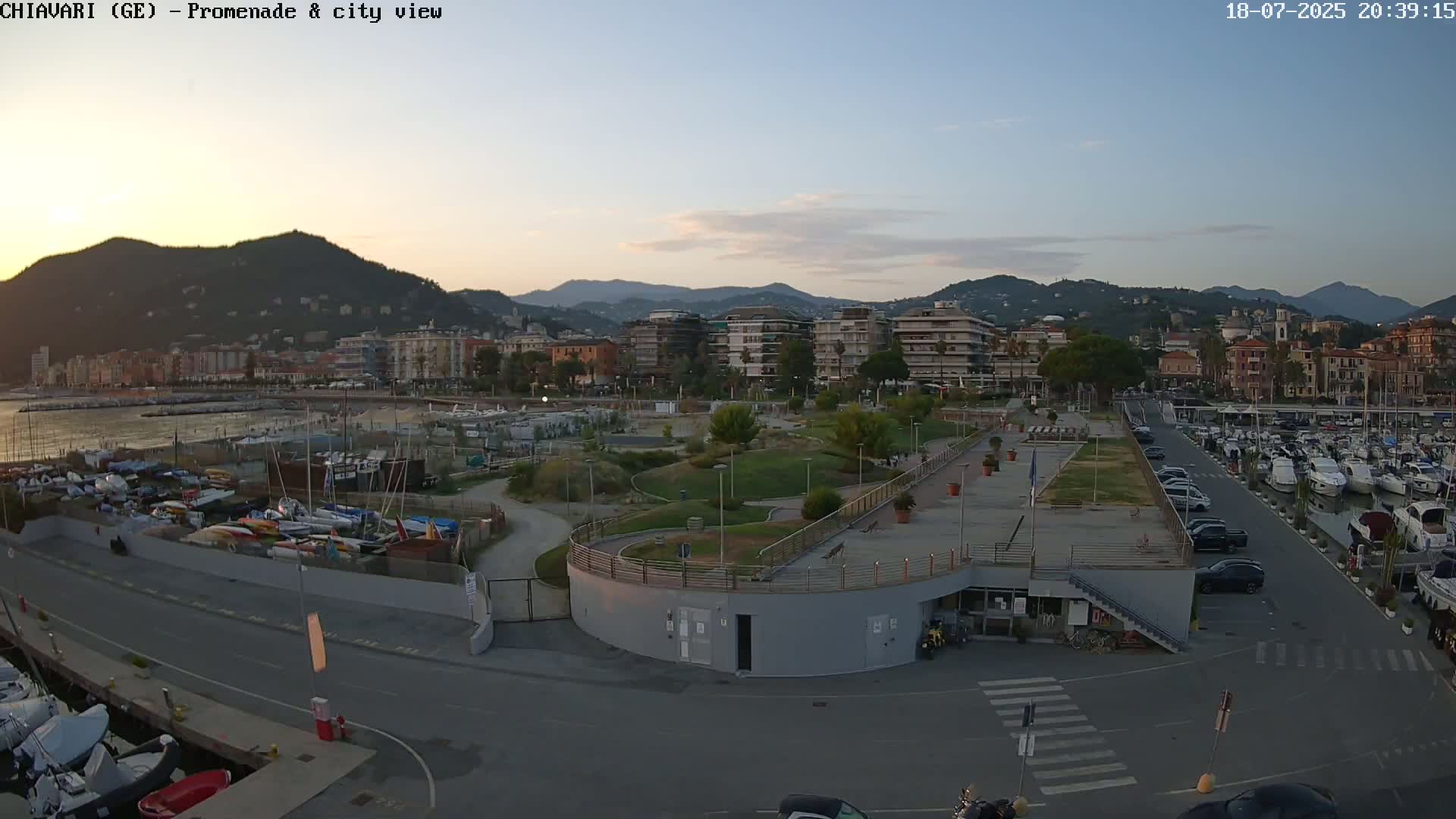 Chiavari Tourist Port Live Cam - Genoa, Liguria, Italy