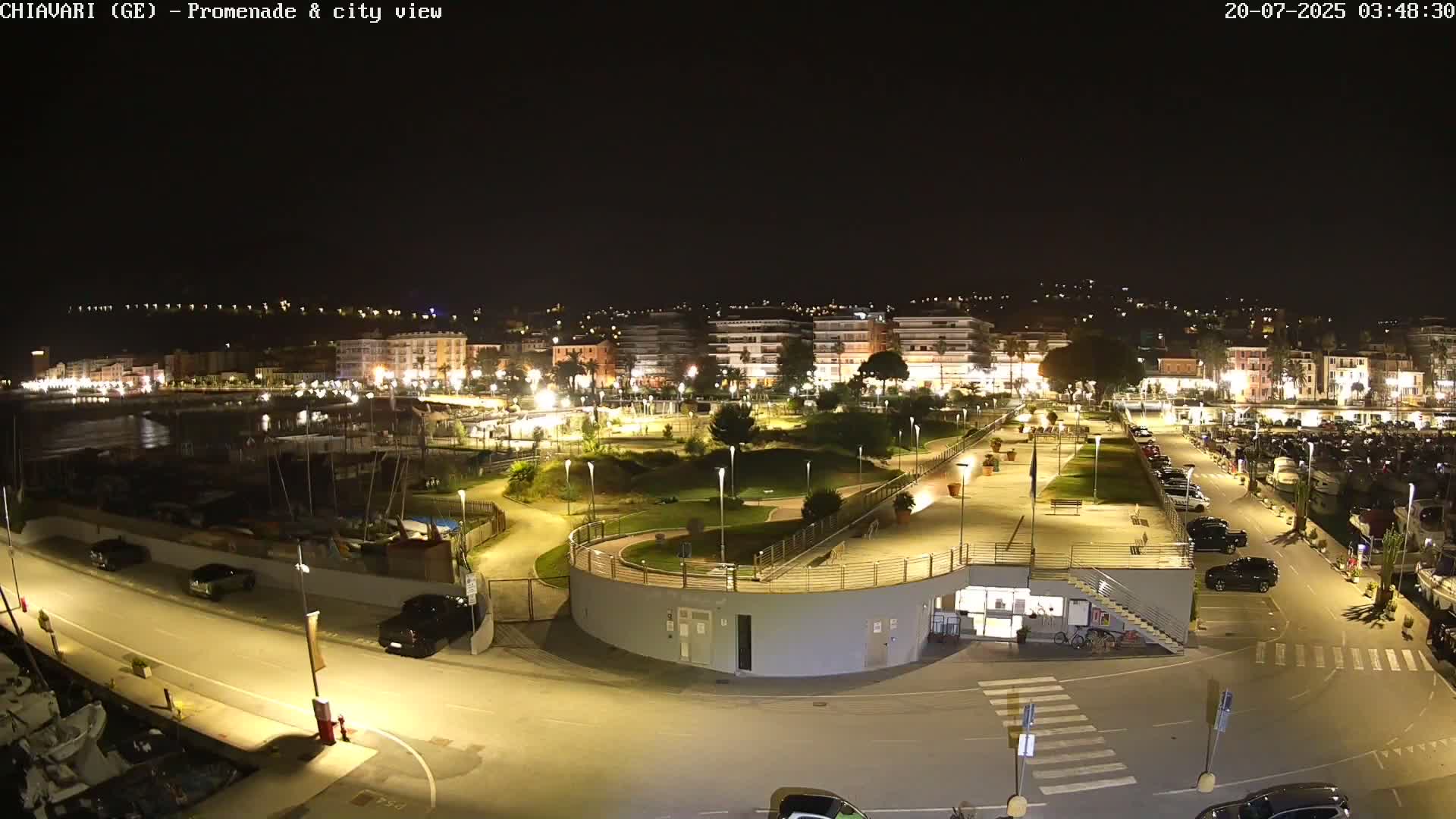 Chiavari Tourist Port Live Cam - Genoa, Liguria, Italy