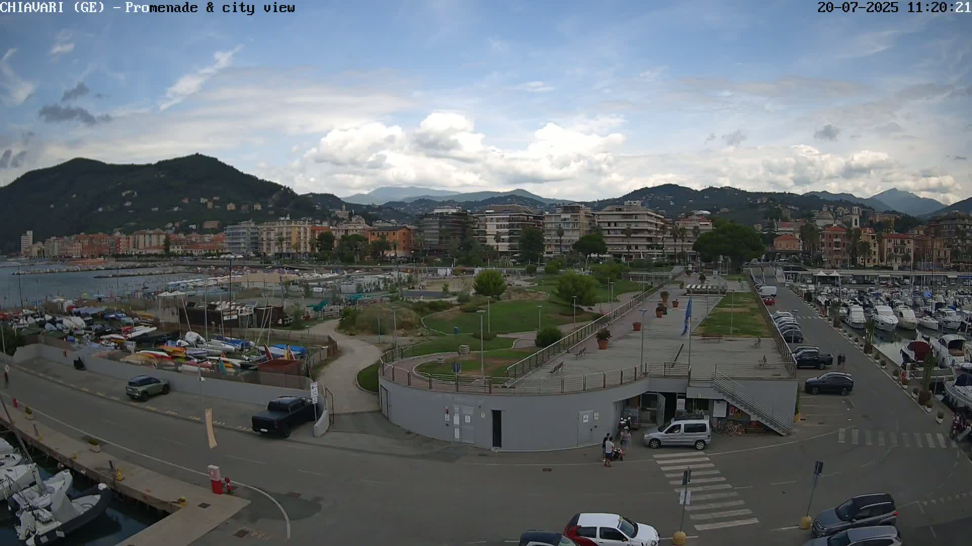 Chiavari Tourist Port Live Cam - Genoa, Liguria, Italy