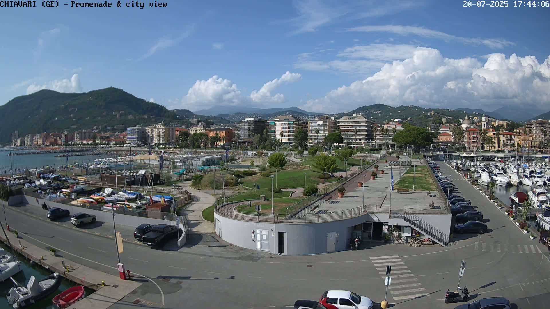 Chiavari Tourist Port Live Cam - Genoa, Liguria, Italy