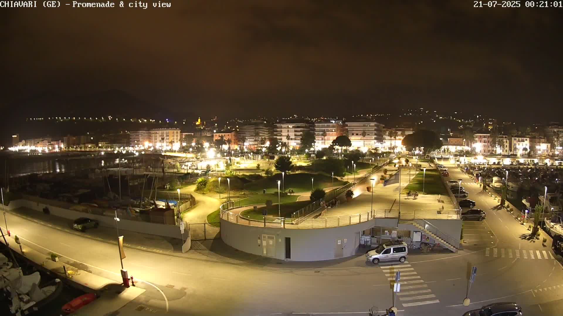 Chiavari Tourist Port Live Cam - Genoa, Liguria, Italy
