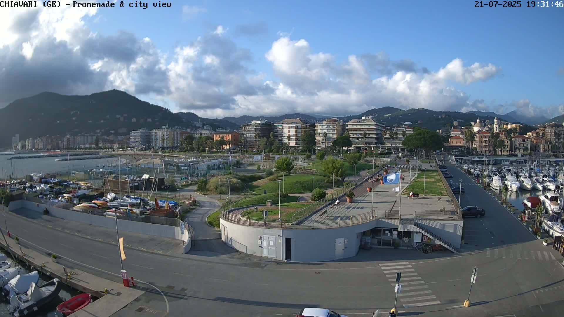 Chiavari Tourist Port Live Cam - Genoa, Liguria, Italy