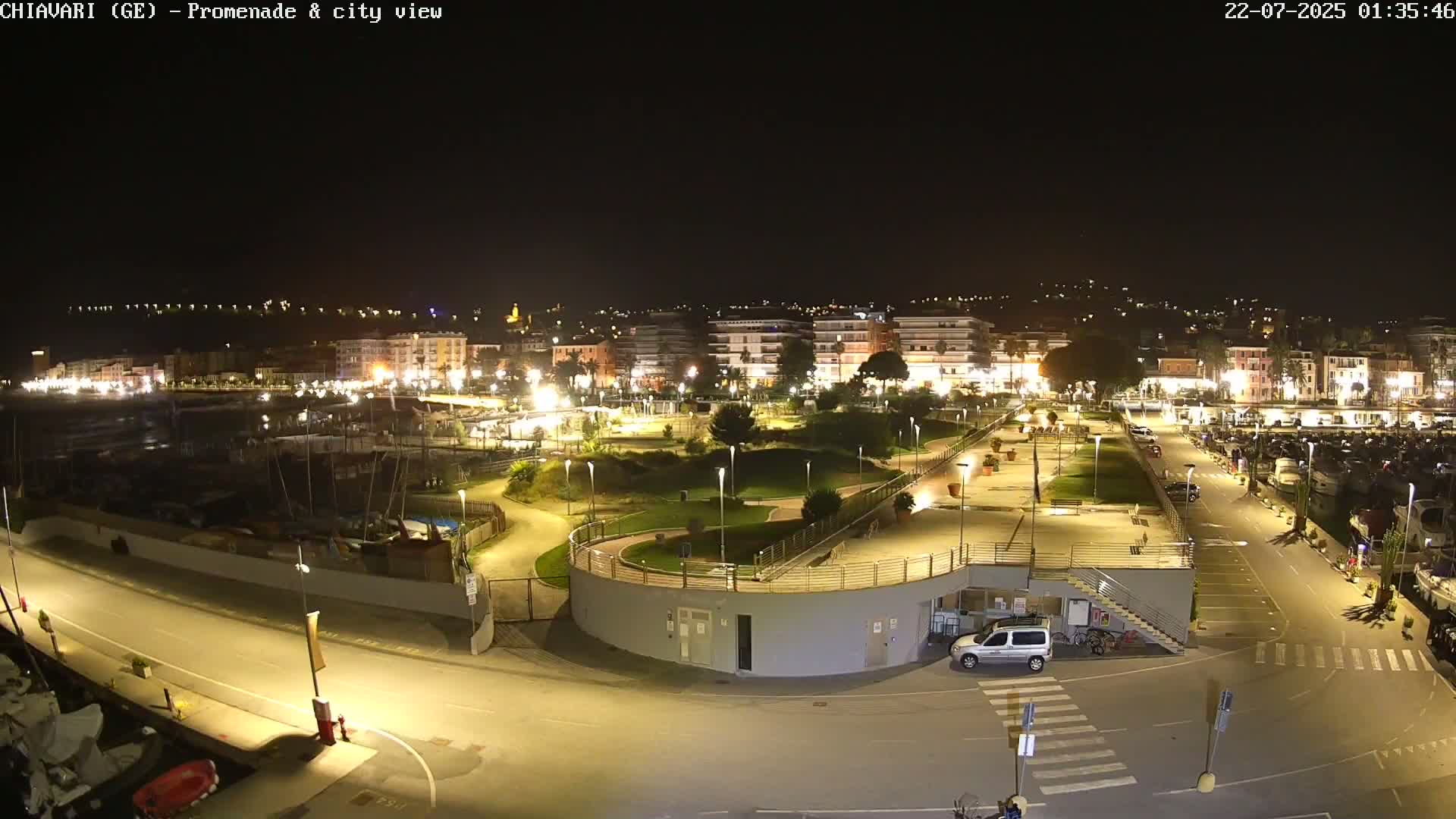 Chiavari Tourist Port Live Cam - Genoa, Liguria, Italy