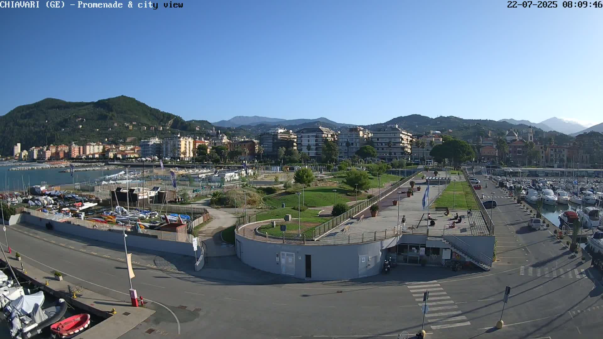 Chiavari Tourist Port Live Cam - Genoa, Liguria, Italy
