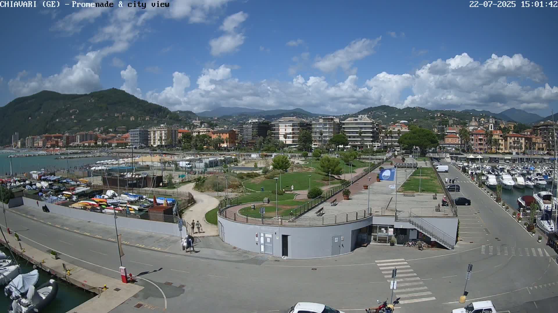 Chiavari Tourist Port Live Cam - Genoa, Liguria, Italy