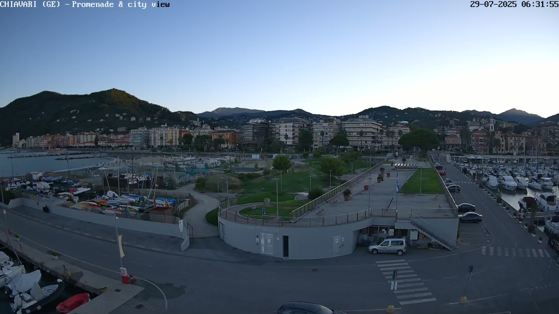 Chiavari Tourist Port Live Cam - Genoa, Liguria, Italy