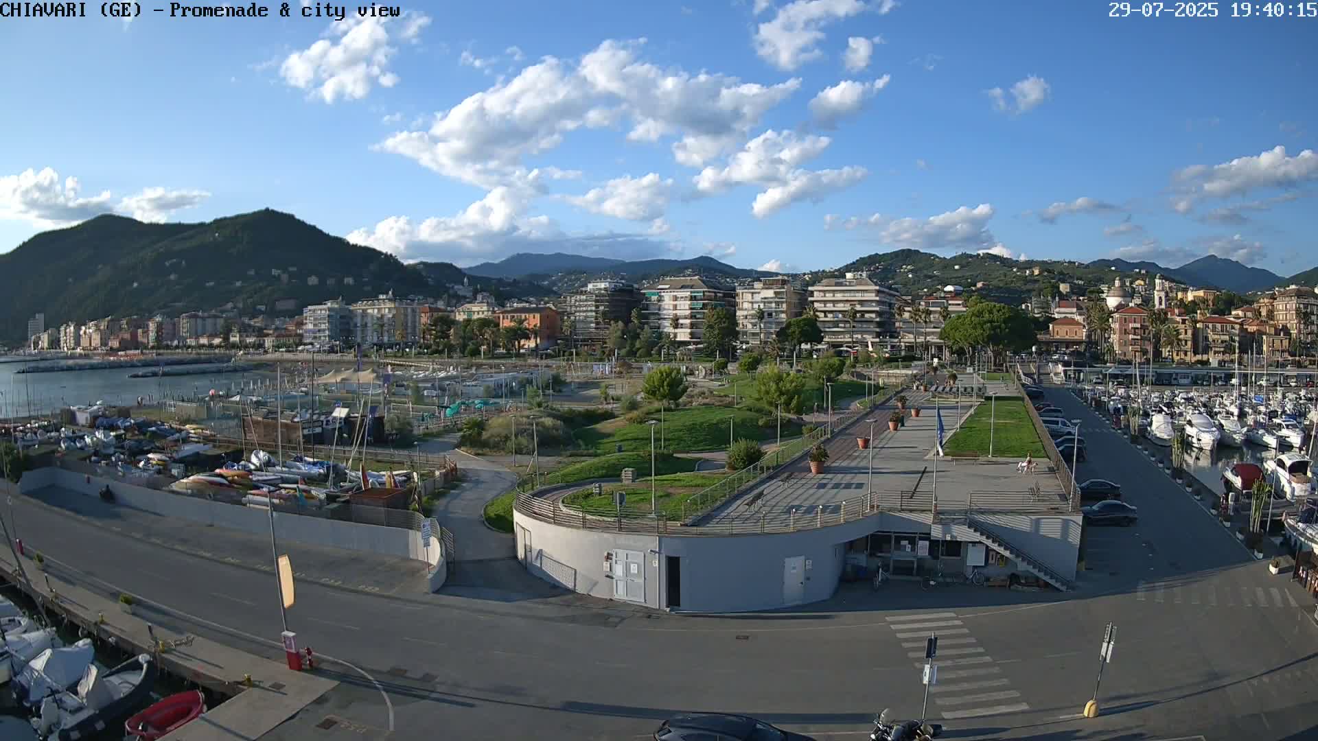 Chiavari Tourist Port Live Cam - Genoa, Liguria, Italy