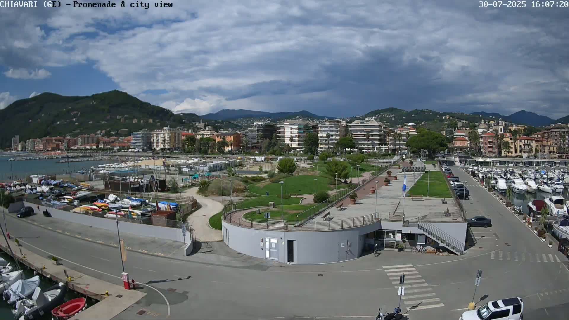 Chiavari Tourist Port Live Cam - Genoa, Liguria, Italy